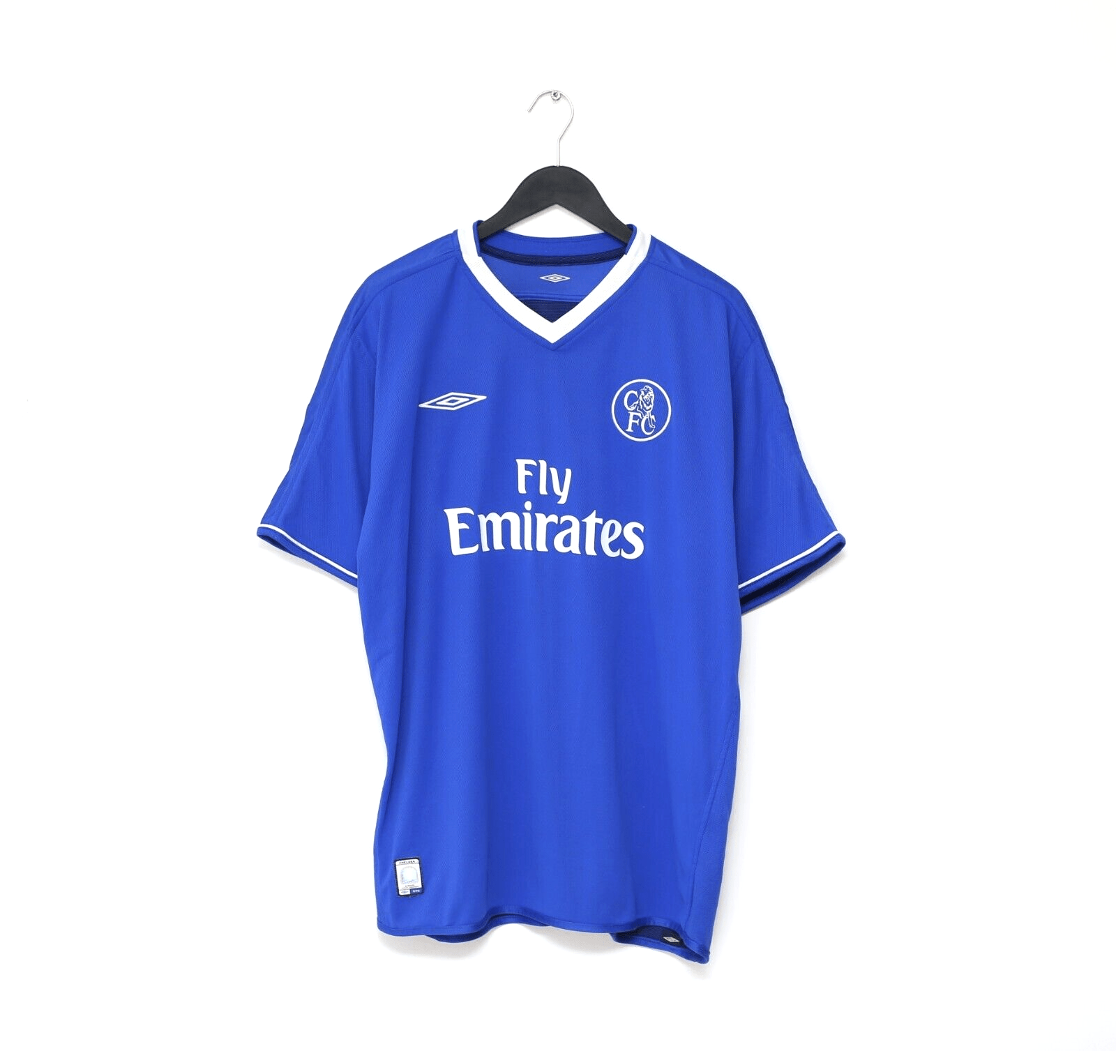 2004/05 DROGBA #15 Chelsea Vintage Umbro UCL Home Football Shirt Jersey (XL)