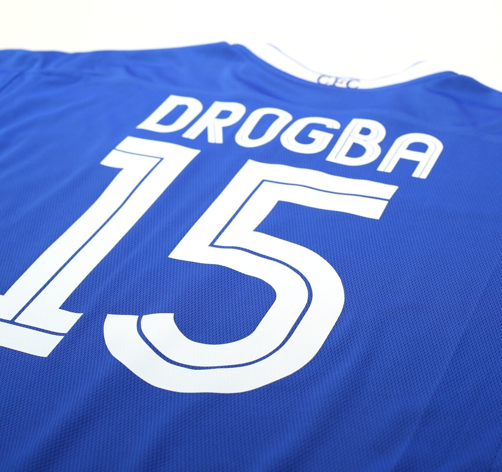 2004/05 DROGBA #15 Chelsea Vintage Umbro UCL Home Football Shirt Jersey (XL)