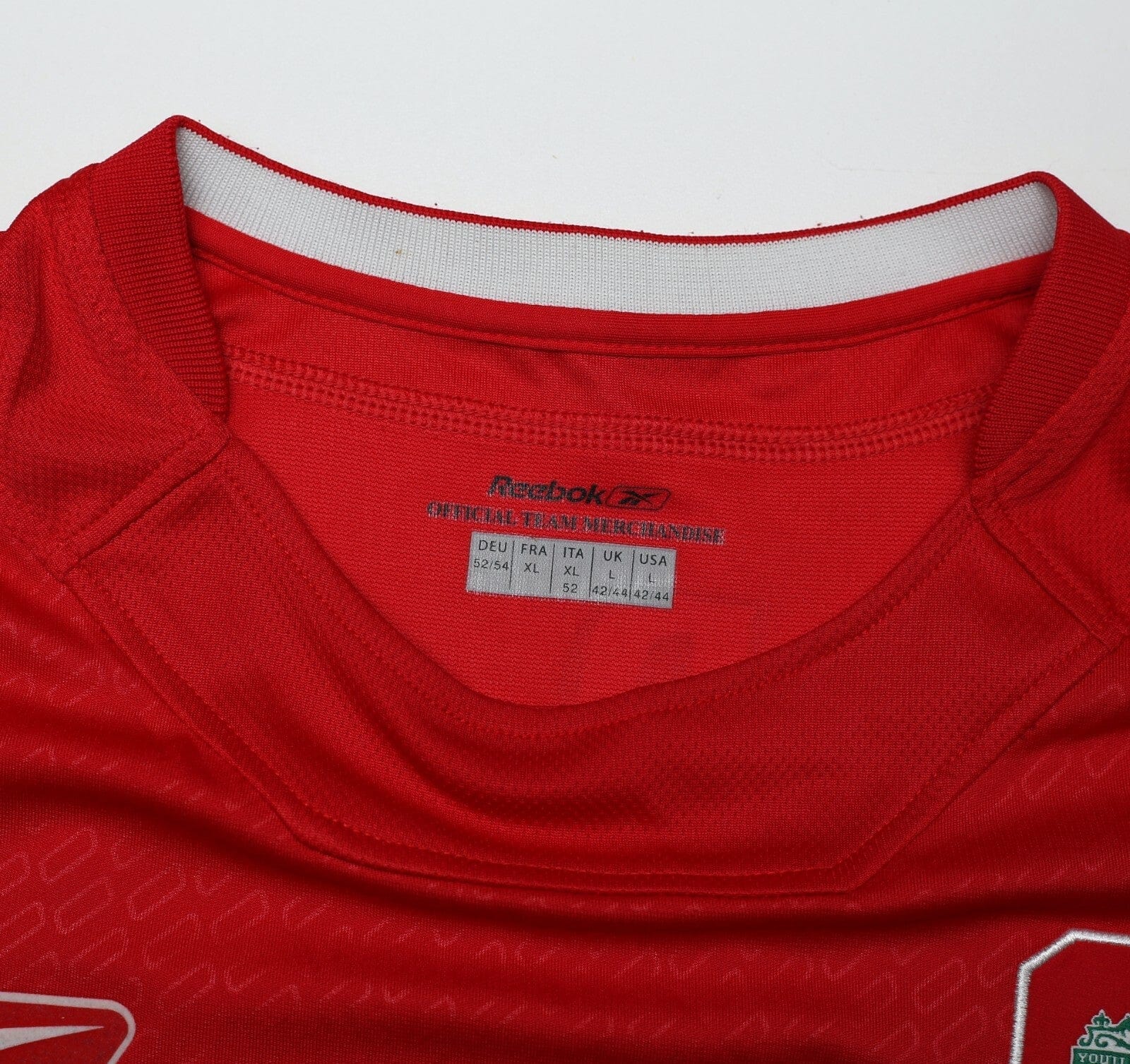 2004/05 GERRARD #8 Liverpool Vintage Reebok European Home Football Shirt (L)