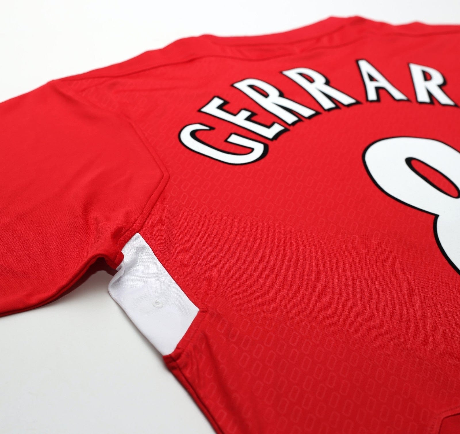 2004/05 GERRARD #8 Liverpool Vintage Reebok European Home Football Shirt (L)