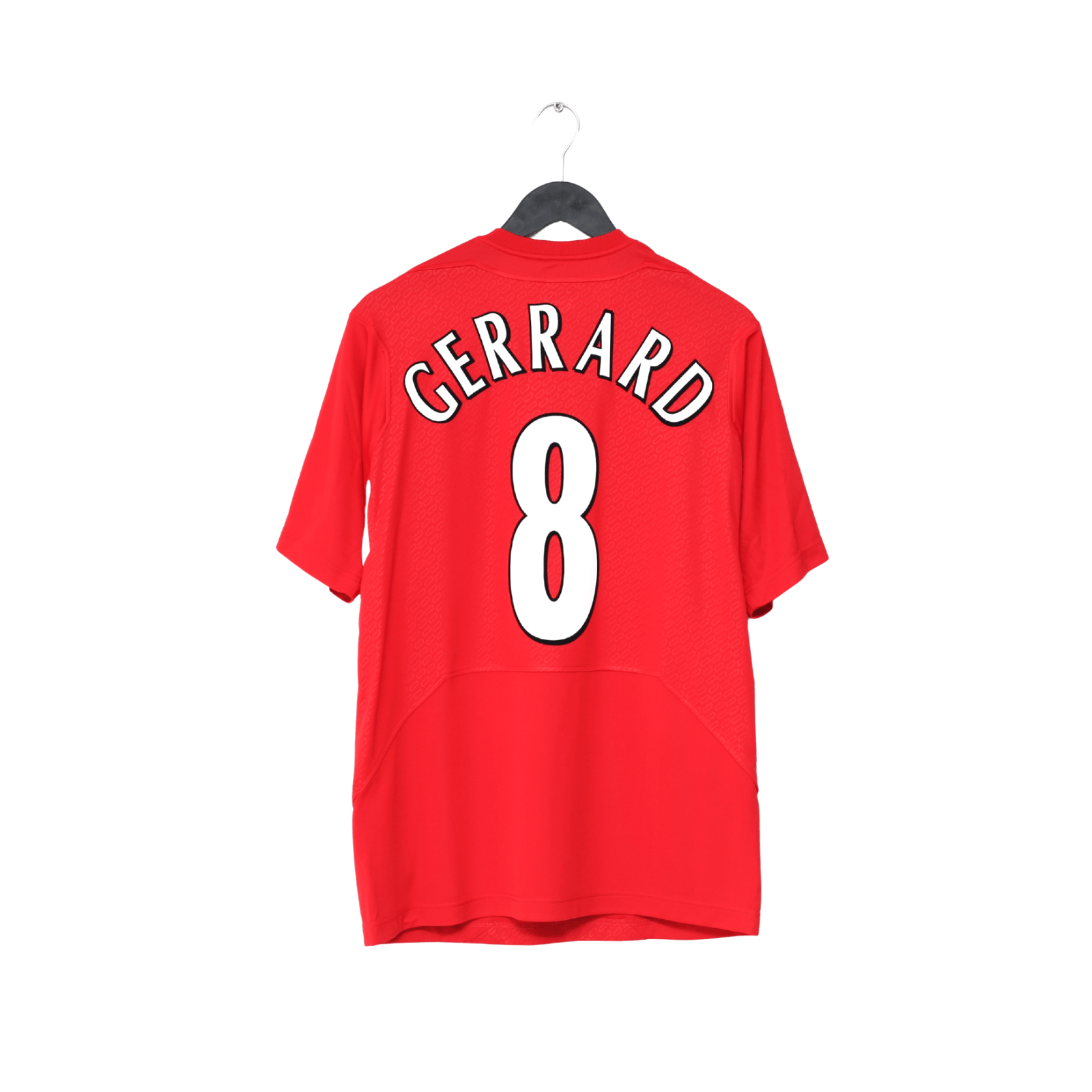 2004/05 GERRARD #8 Liverpool Vintage Reebok European Home Football Shirt (M)