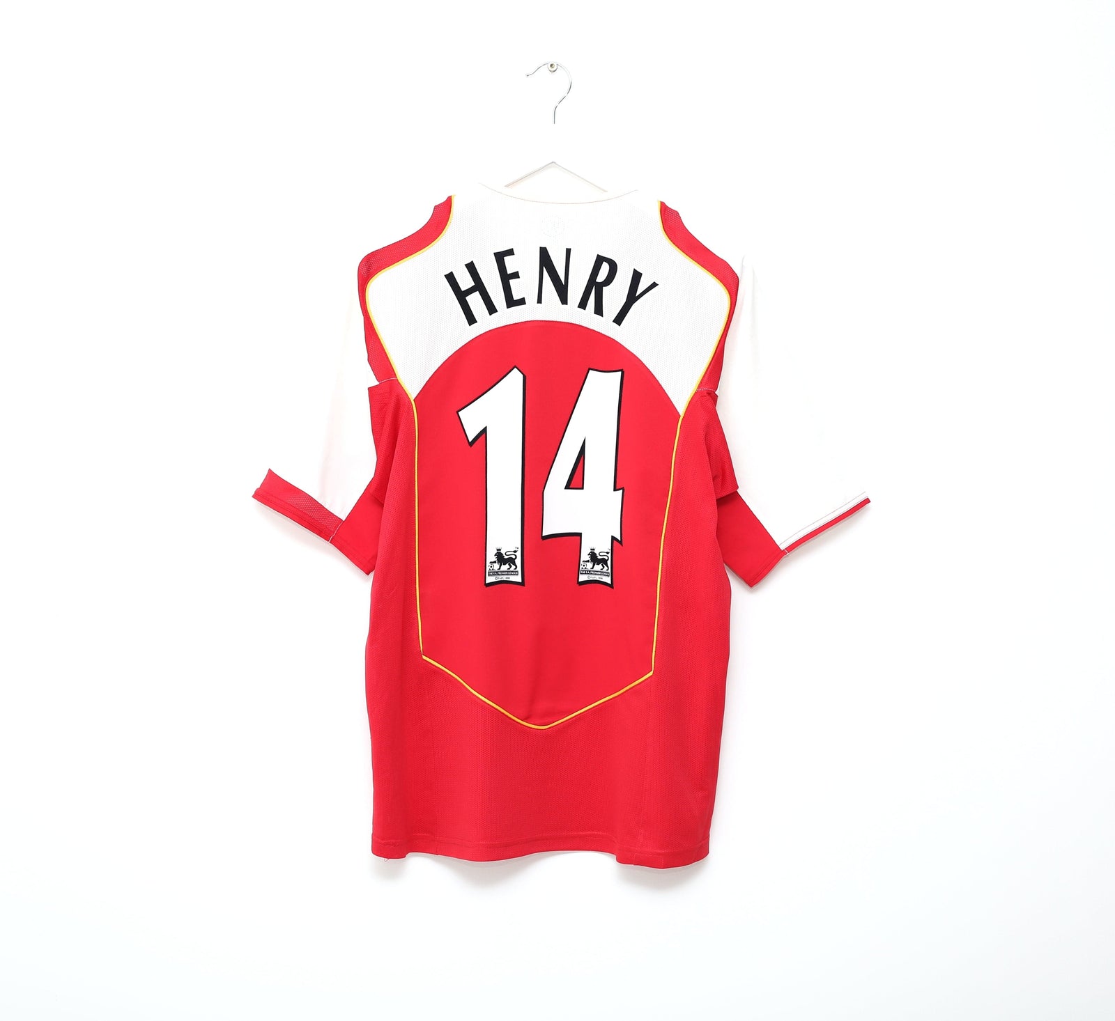 2004/05 HENRY #14 Arsenal Vintage Nike Home Football Shirt Jersey (L)