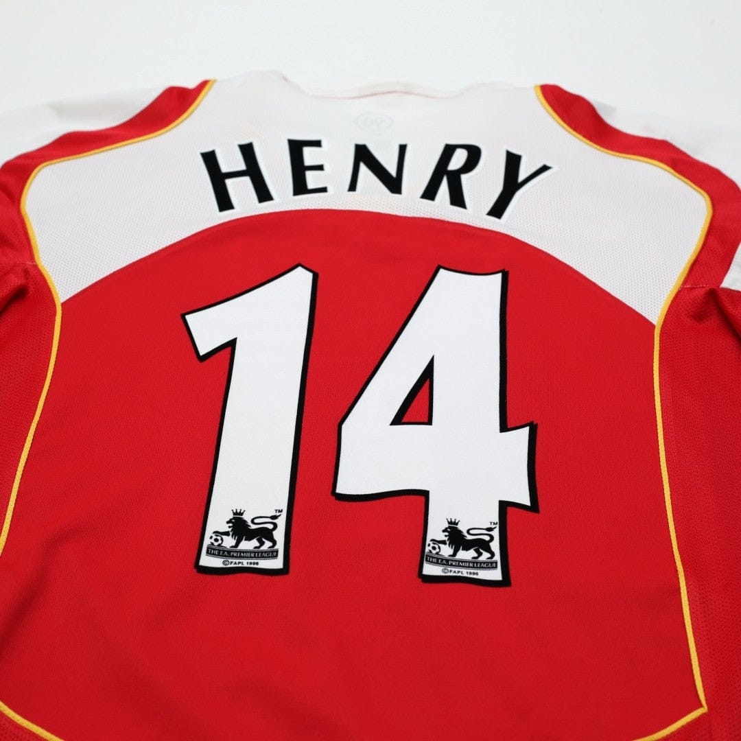 2004/05 Henry #14 Arsenal Vintage Nike Home Football Shirt (XL)