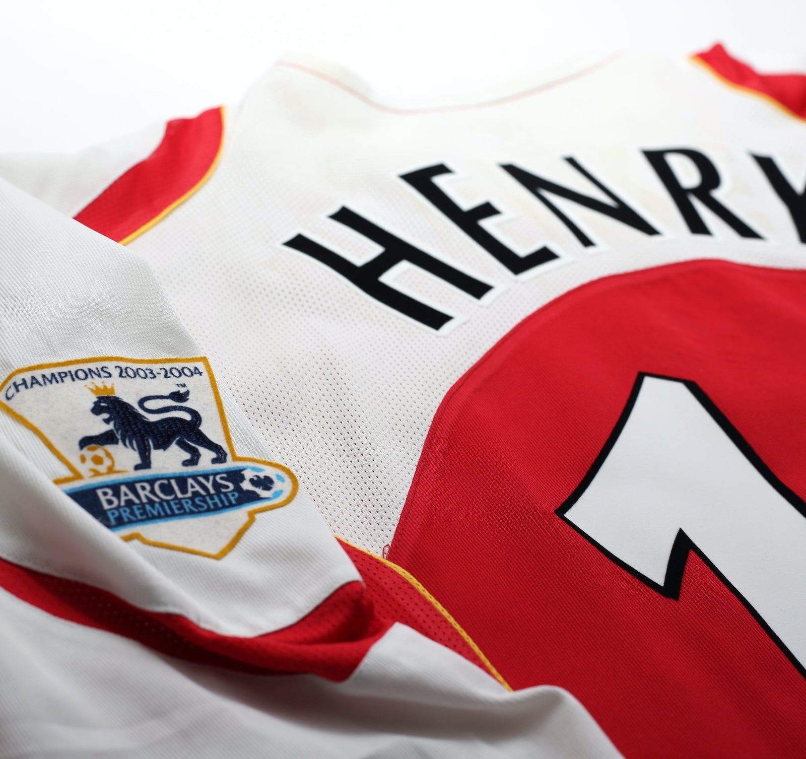 2004/05 HENRY #14 Arsenal Vintage Nike L/S Home Football Shirt (L)