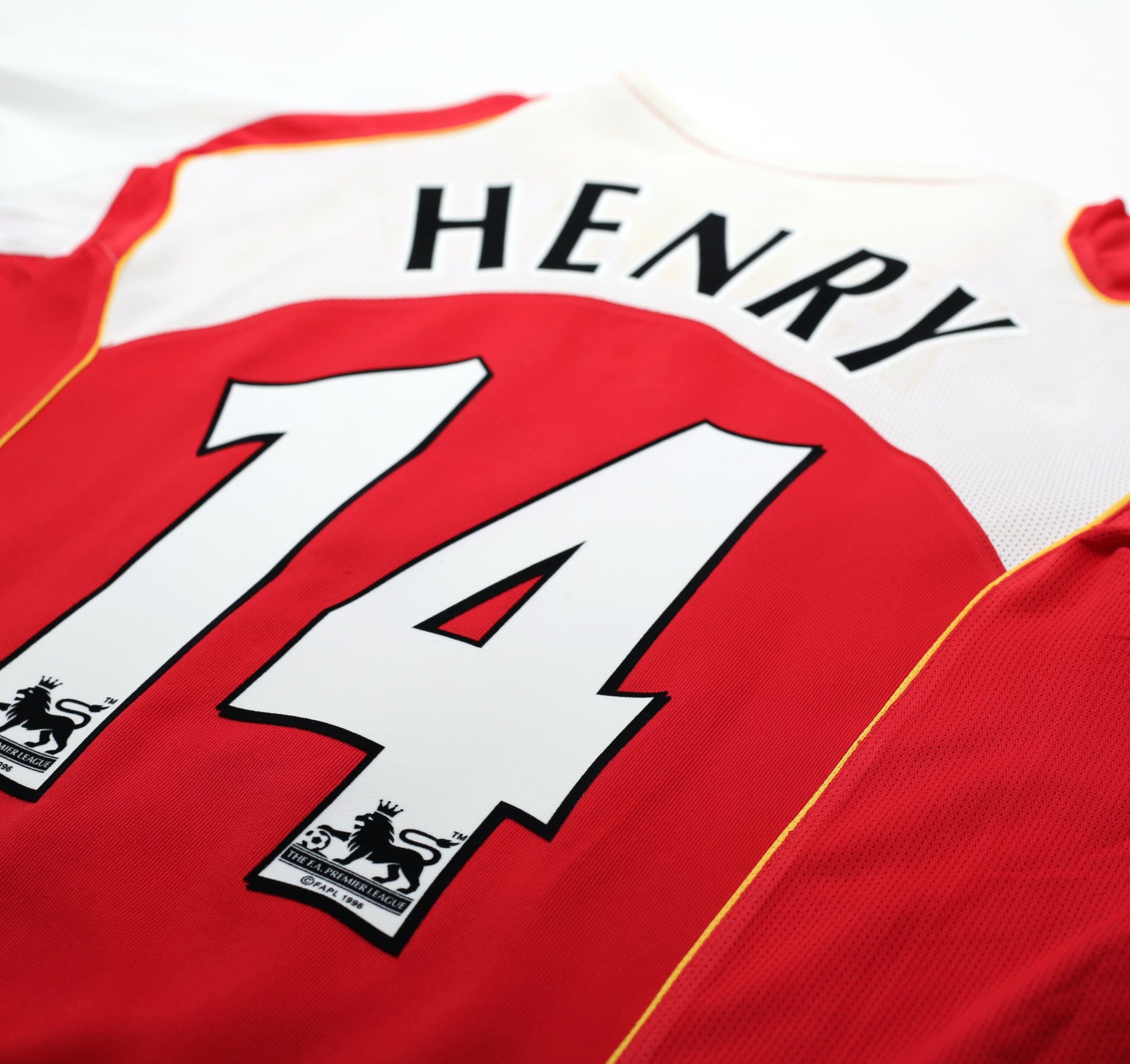 2004/05 HENRY #14 Arsenal Vintage Nike L/S Home Football Shirt (L)