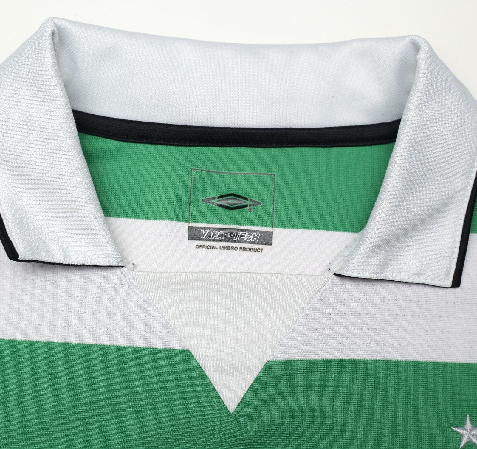 2004/05 LARSSON #7 Celtic Vintage Umbro European Home Football Shirt (M/L)