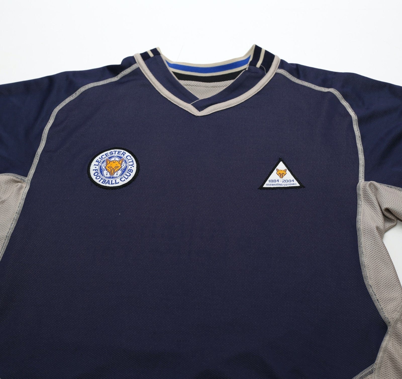2004/05 LEICESTER CITY Vintage LCS 120 Years Anniversary Away Football Shirt (L)