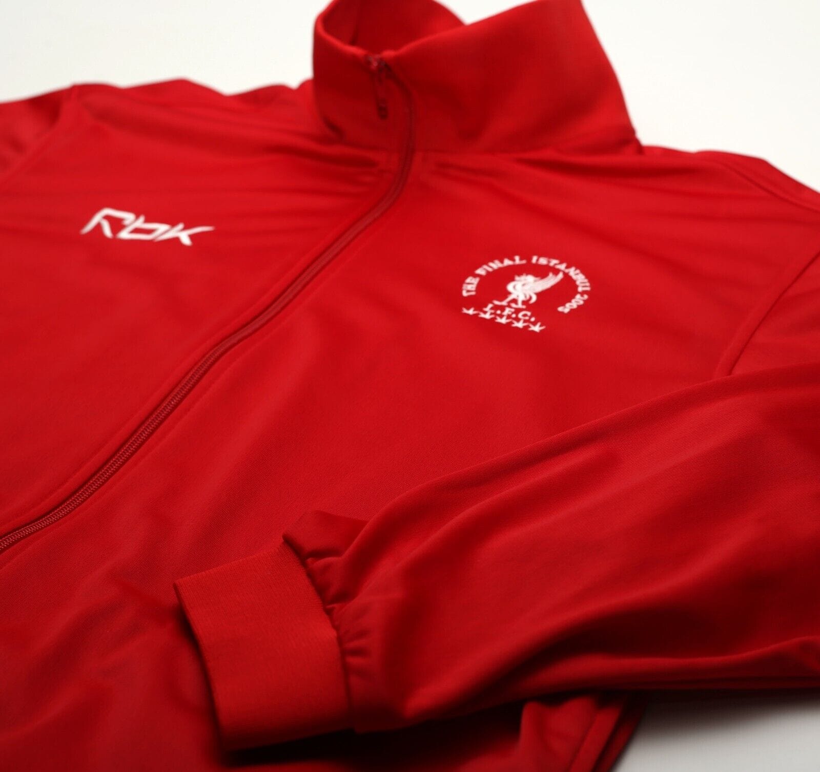 2004/05 LIVERPOOL Vintage Reebok UCL Istanbul Final Football Track Jacket (M/L)
