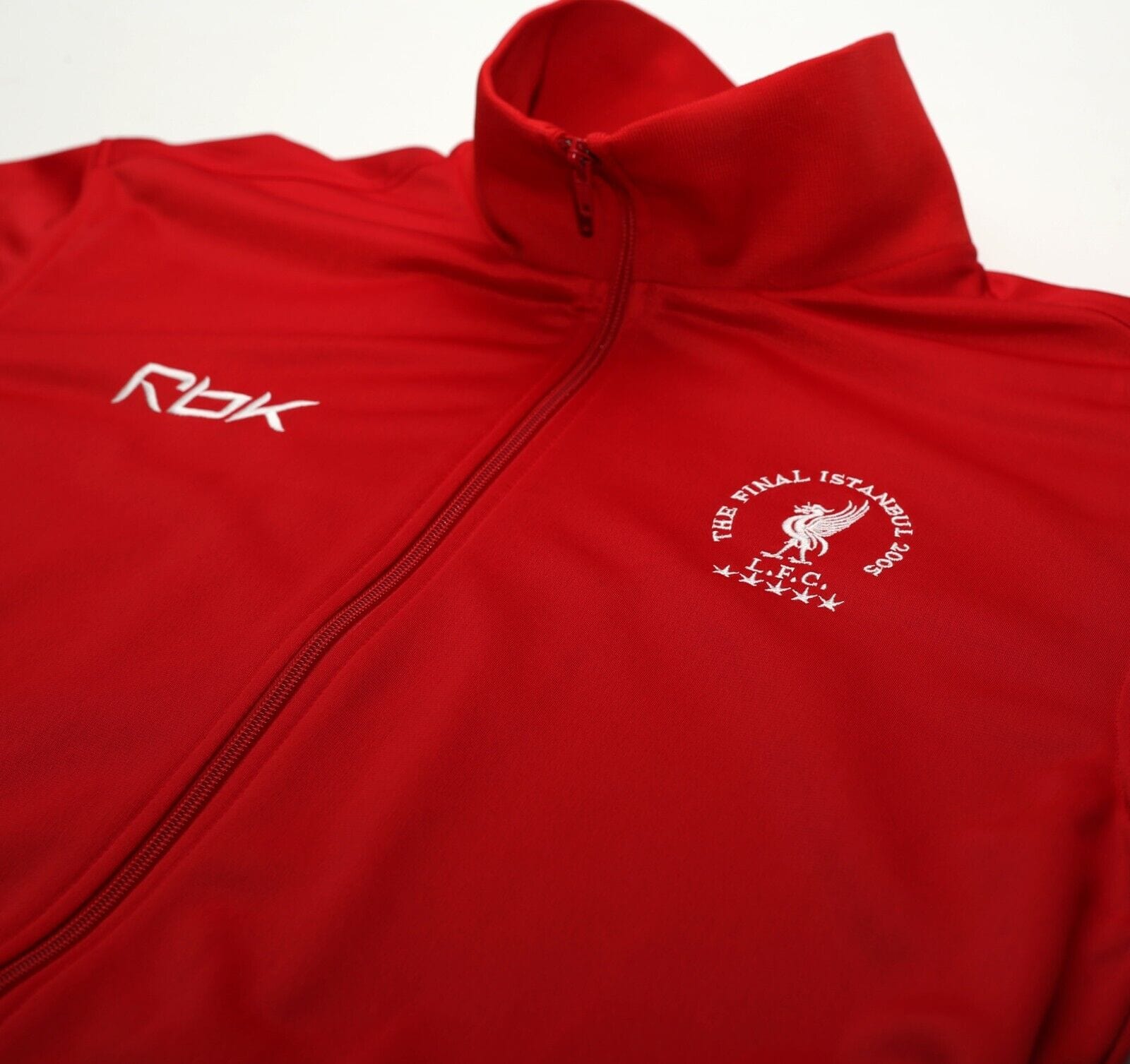 2004/05 LIVERPOOL Vintage Reebok UCL Istanbul Final Football Track Jacket (M/L)
