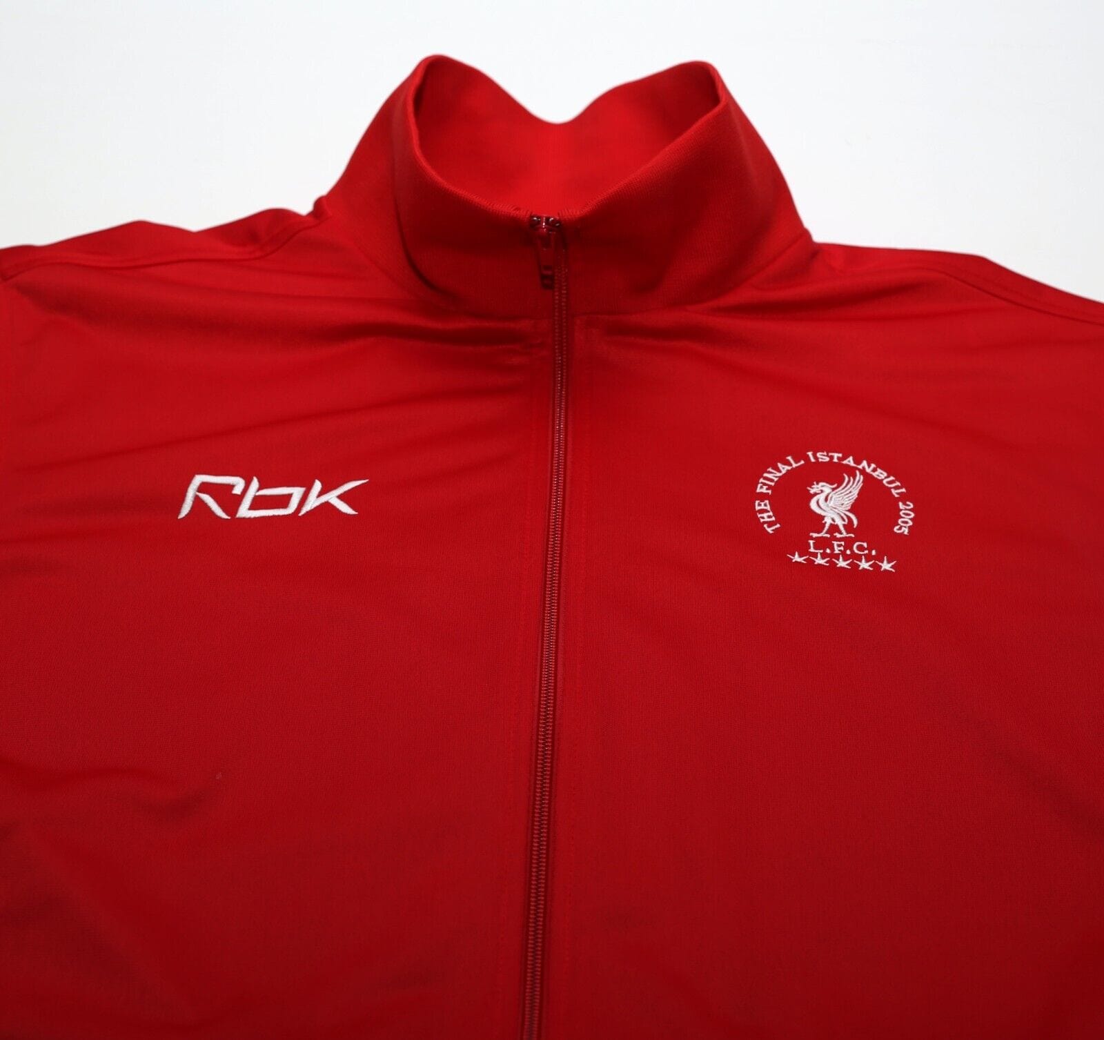 2004/05 LIVERPOOL Vintage Reebok UCL Istanbul Final Football Track Jacket (M/L)