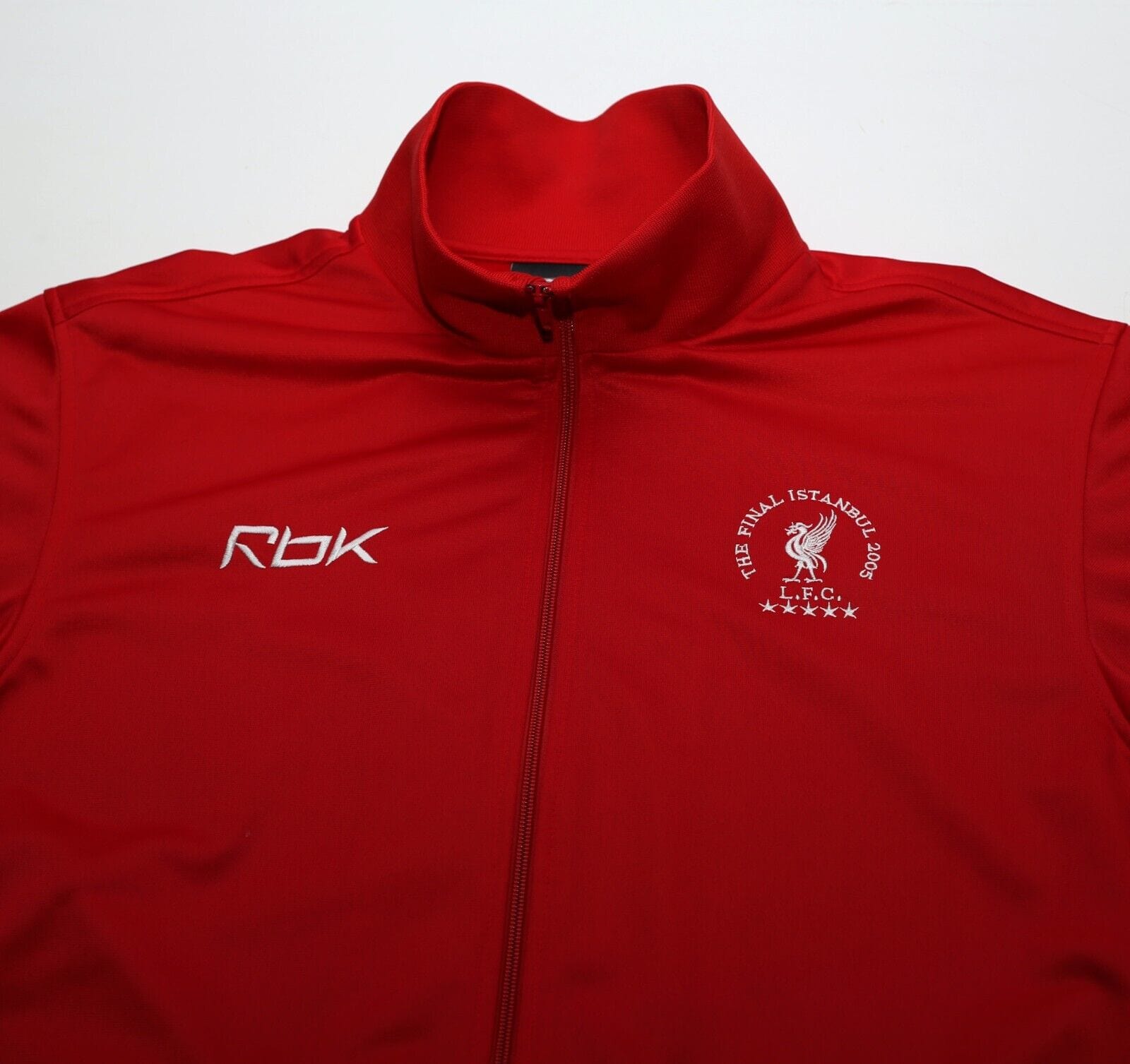 2004/05 LIVERPOOL Vintage Reebok UCL Istanbul Final Football Track Jacket (M/L)