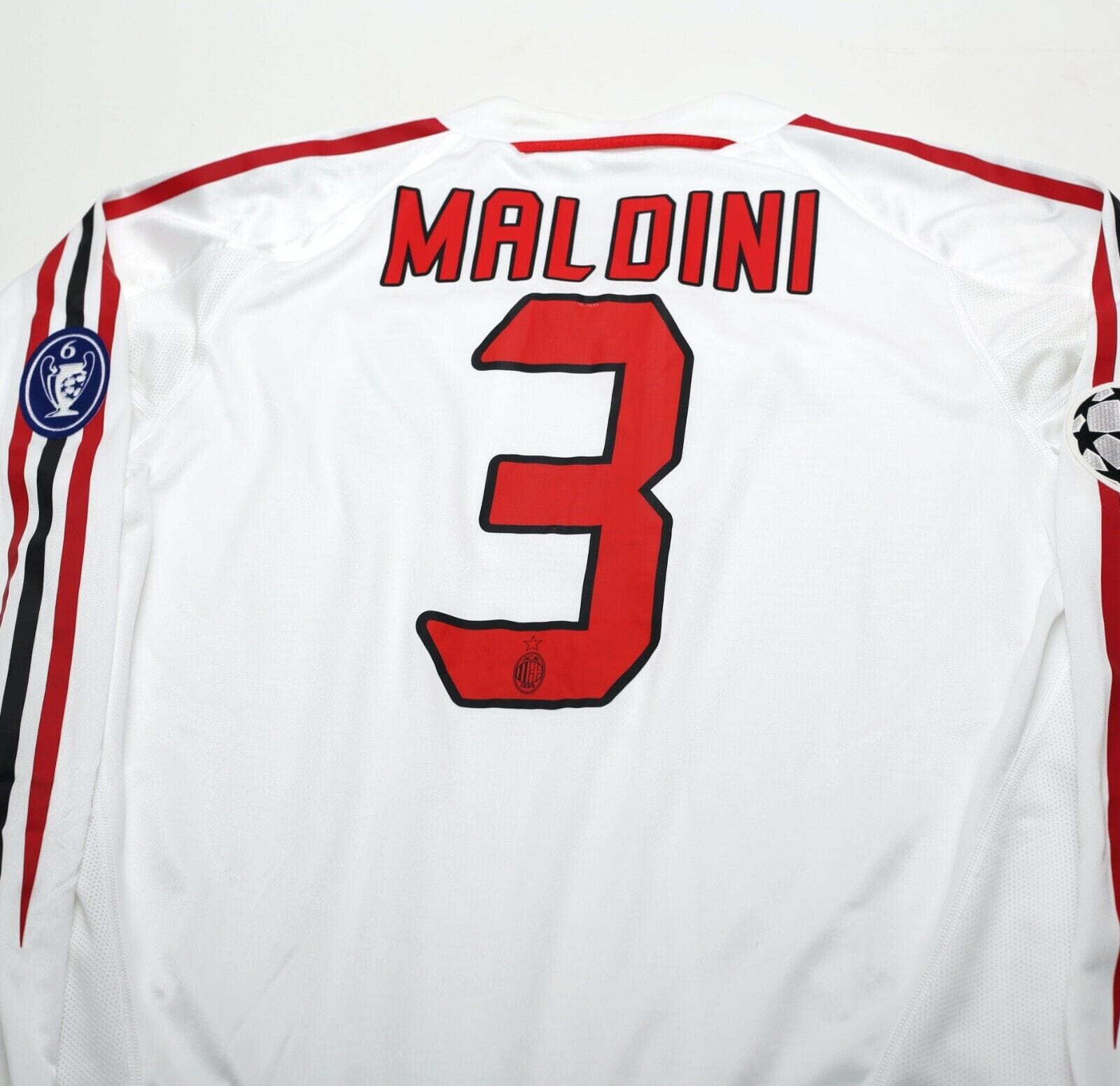2004/05 MALDINI #3 AC Milan adidas Player Issue Spec UCL Away Football Shirt (L)