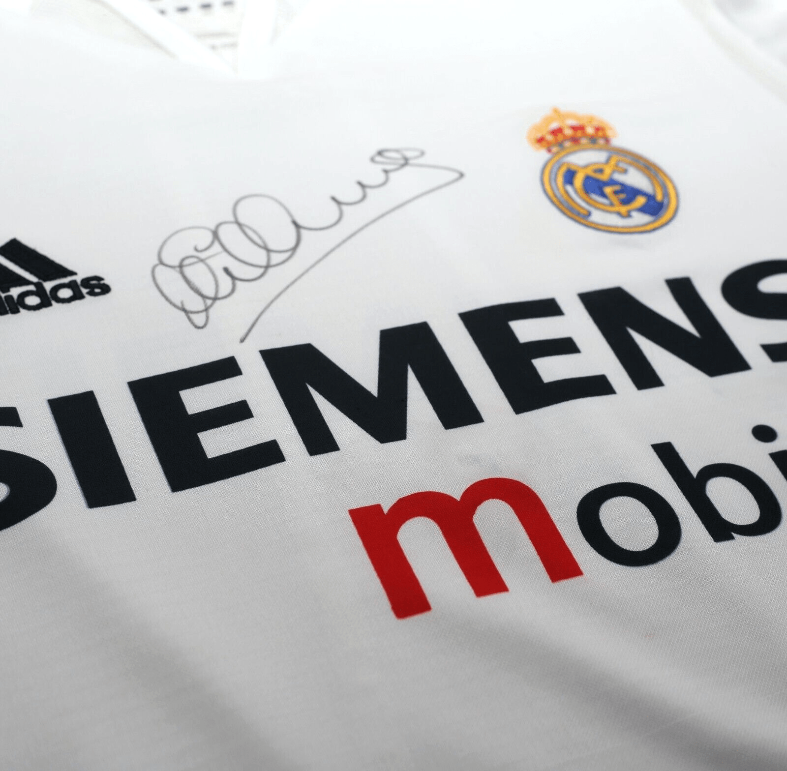 2004/05 OWEN #11 Real Madrid Vintage adidas MATCH ISSUE Home Football Shirt (L)