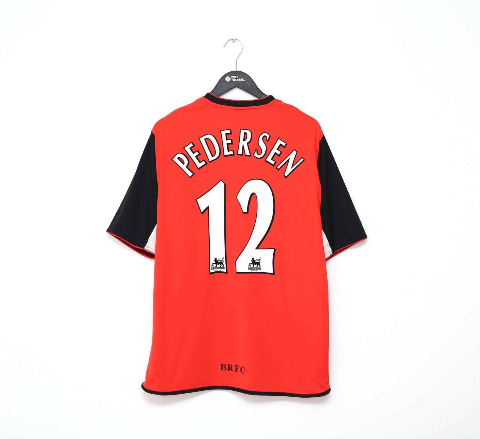 2004/05 PEDERSEN #12 Blackburn Rovers Vintage Lonsdale Away Football Shirt (L)