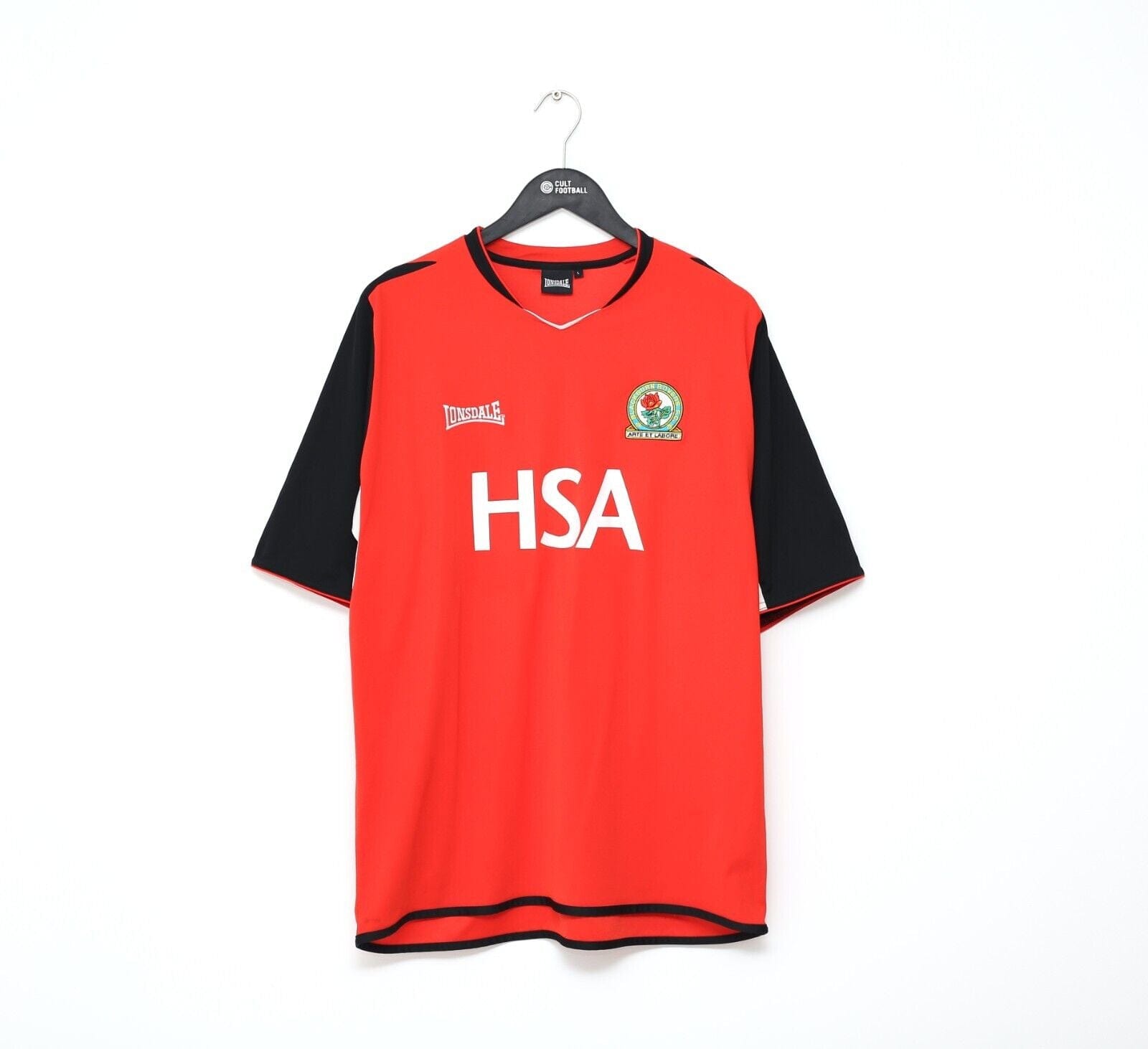 2004/05 PEDERSEN #12 Blackburn Rovers Vintage Lonsdale Away Football Shirt (L)