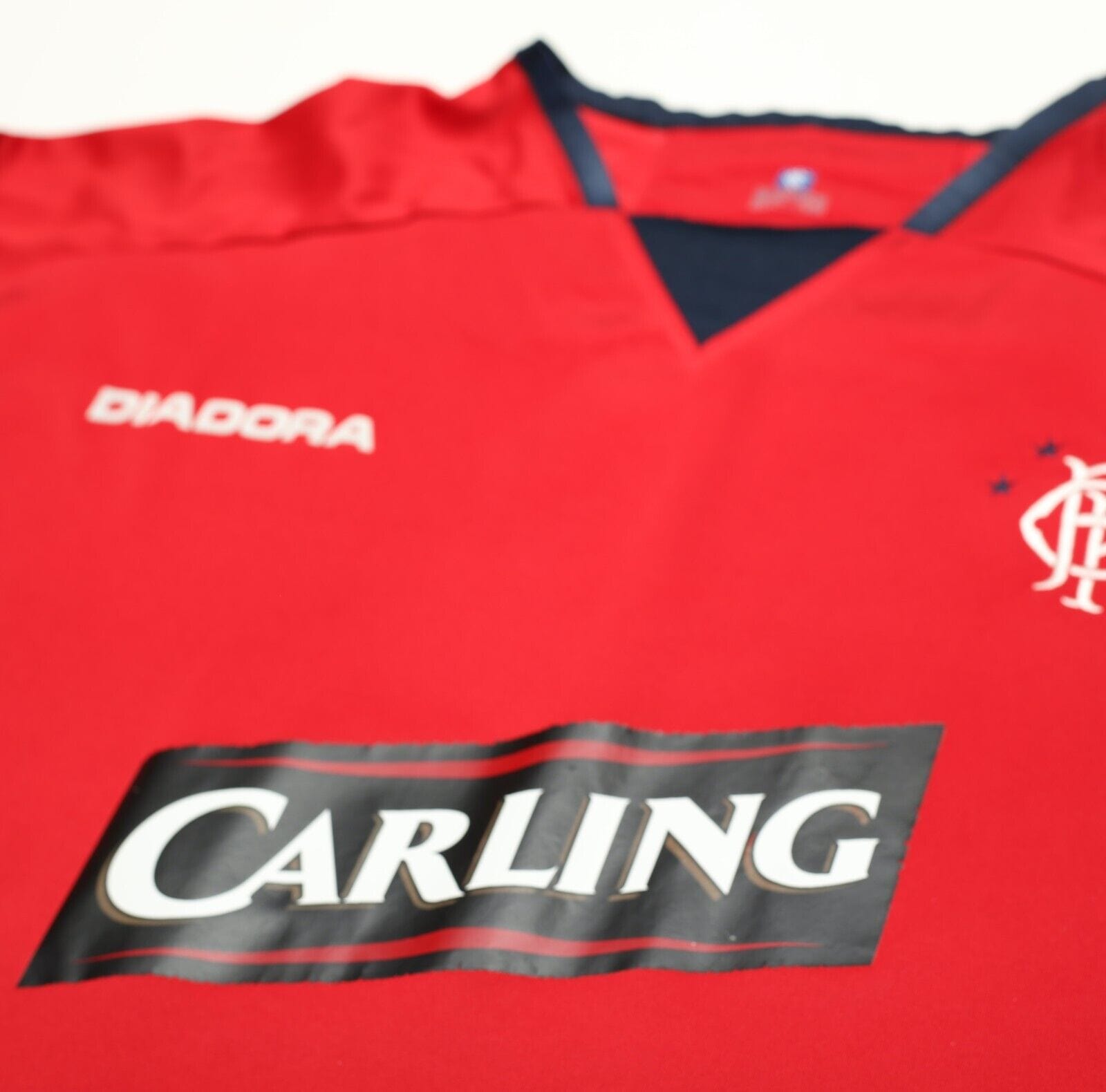 2004/05 RANGERS Vintage Diadora LS Away Football Shirt Jersey (2XL - XXL)