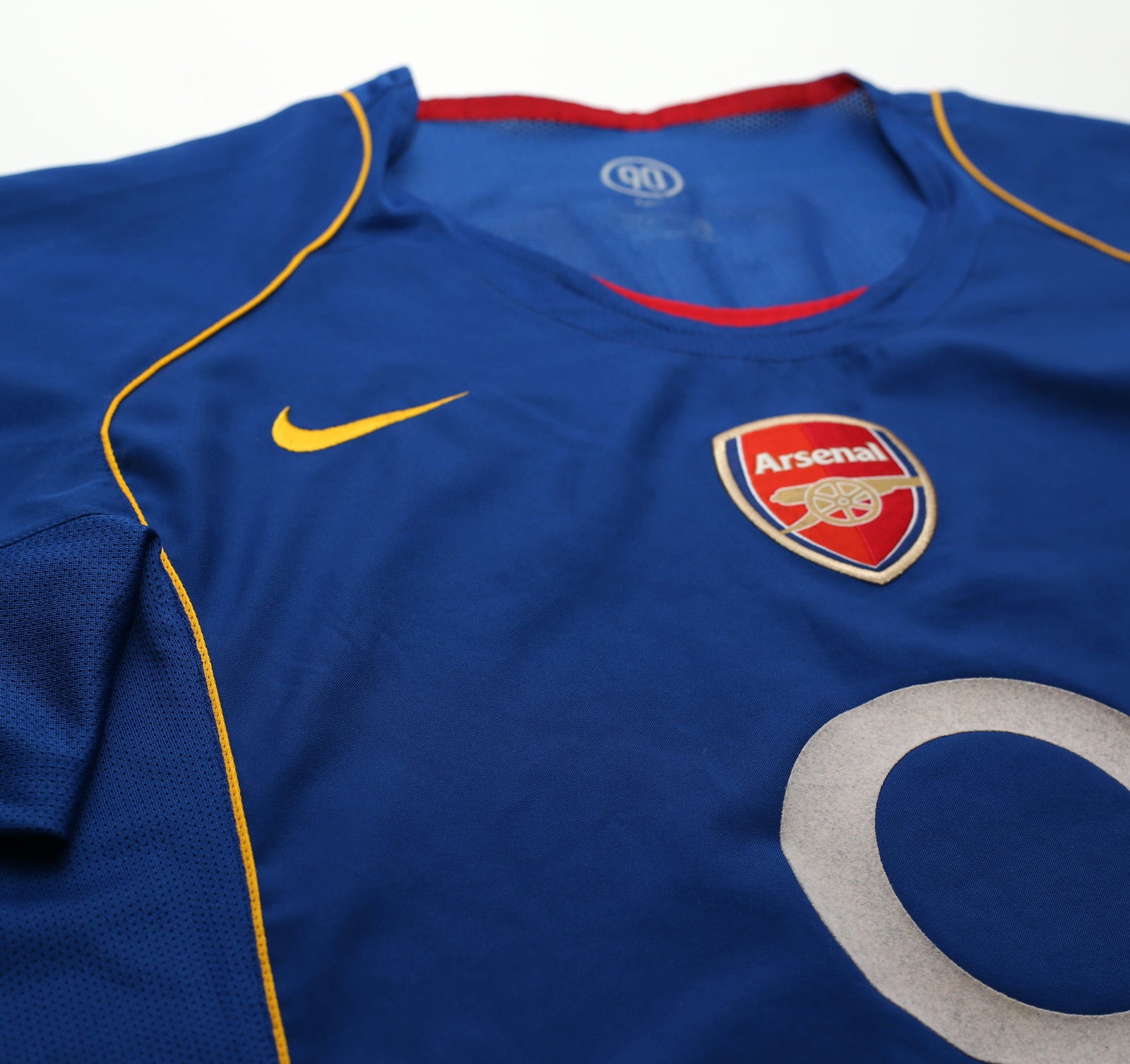 2004/05 REYES #9 Arsenal Vintage Nike Long Sleeve Away Football Shirt (XL)