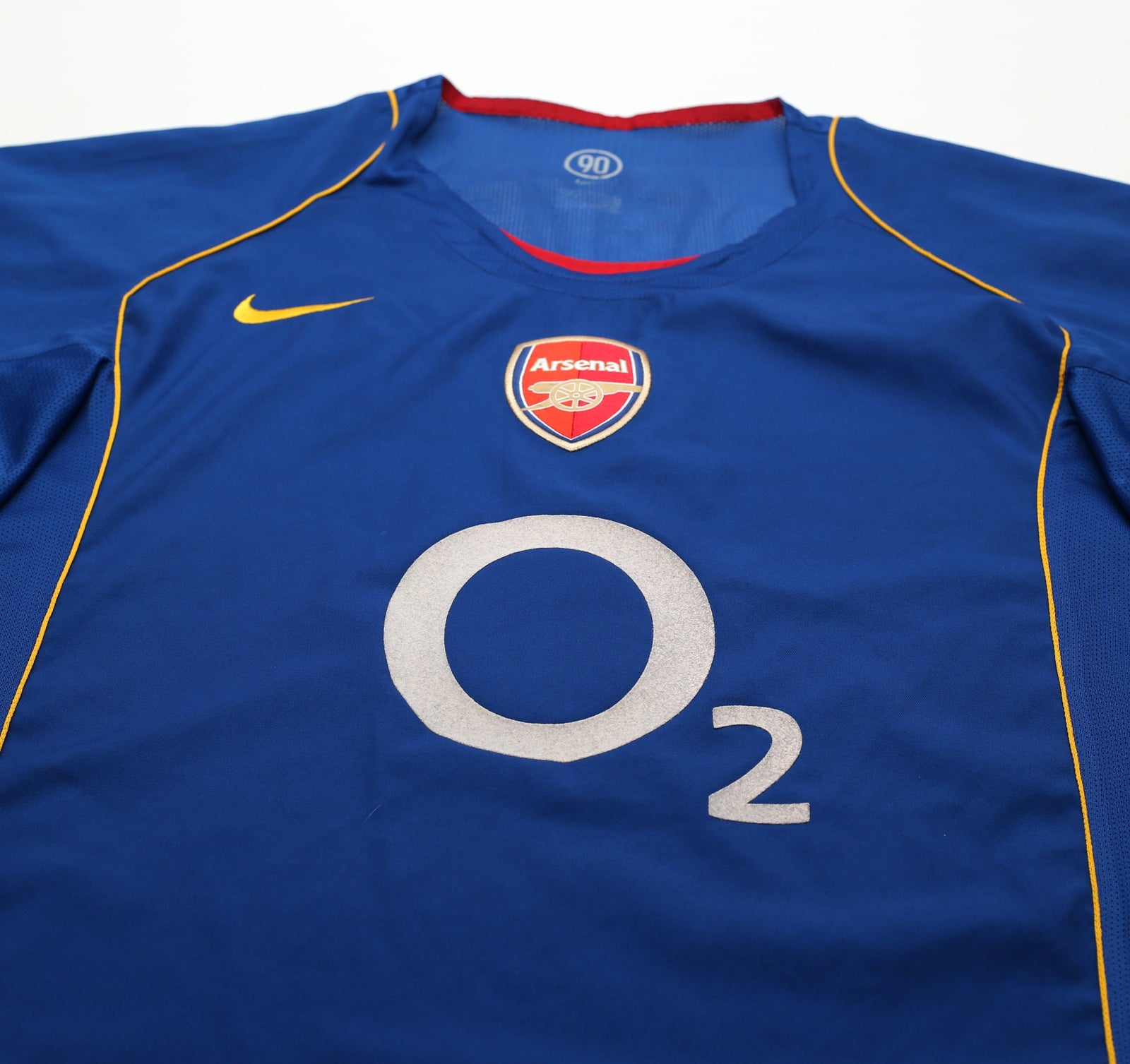 2004/05 REYES #9 Arsenal Vintage Nike Long Sleeve Away Football Shirt (XL)