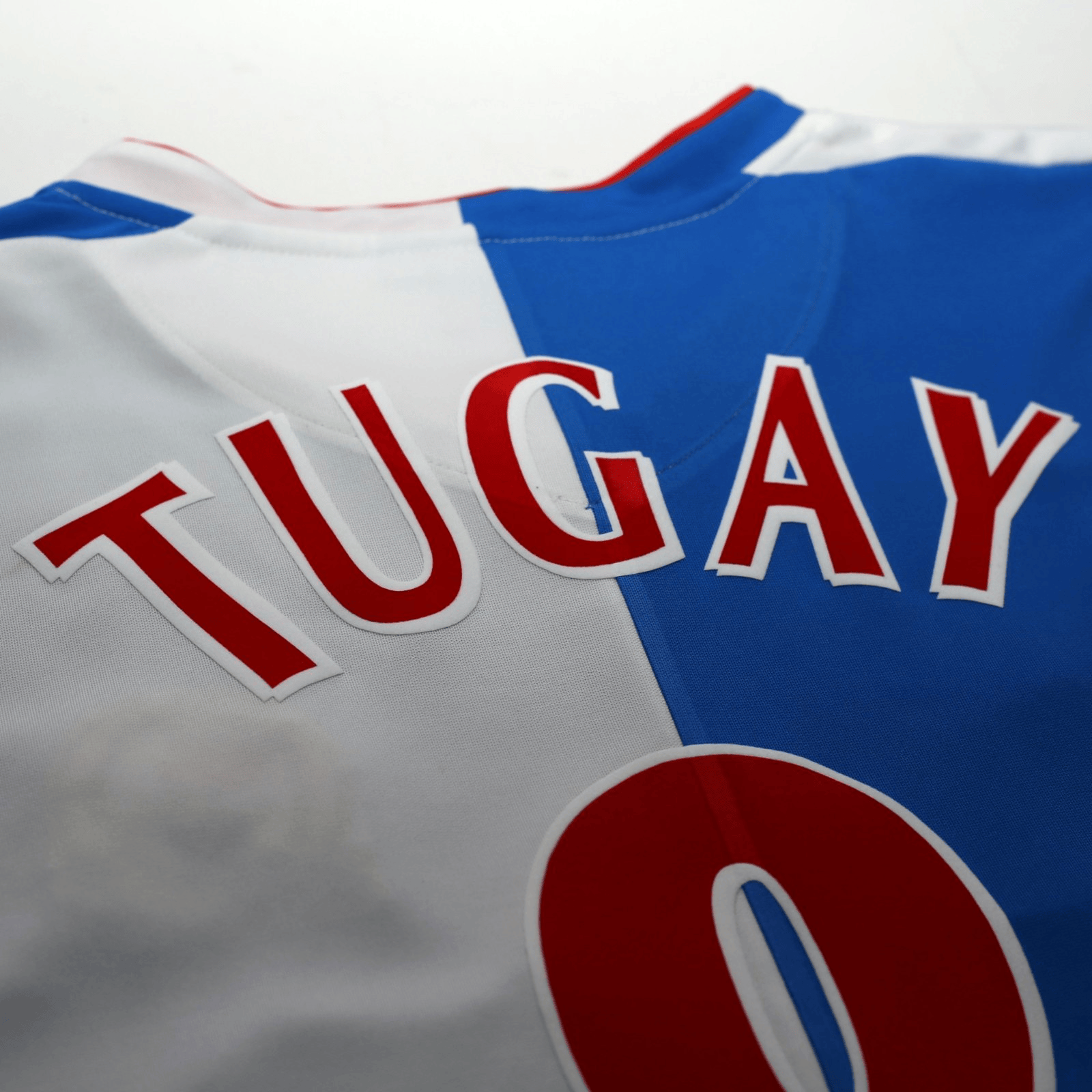 2004/05 Tugay #8 Blackburn Rovers Vintage Lonsdale Home Football Shirt (L)