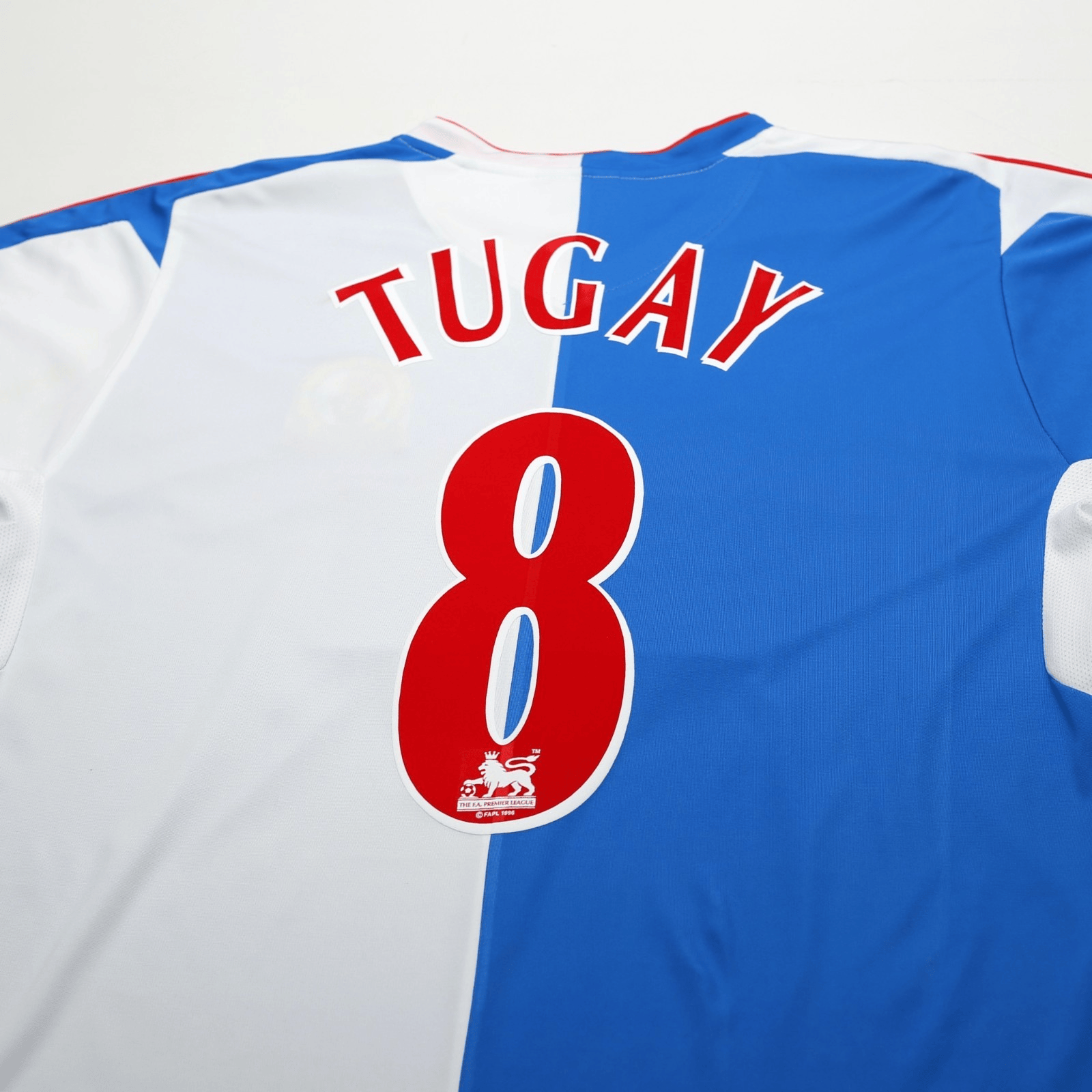 2004/05 Tugay #8 Blackburn Rovers Vintage Lonsdale Home Football Shirt (L)