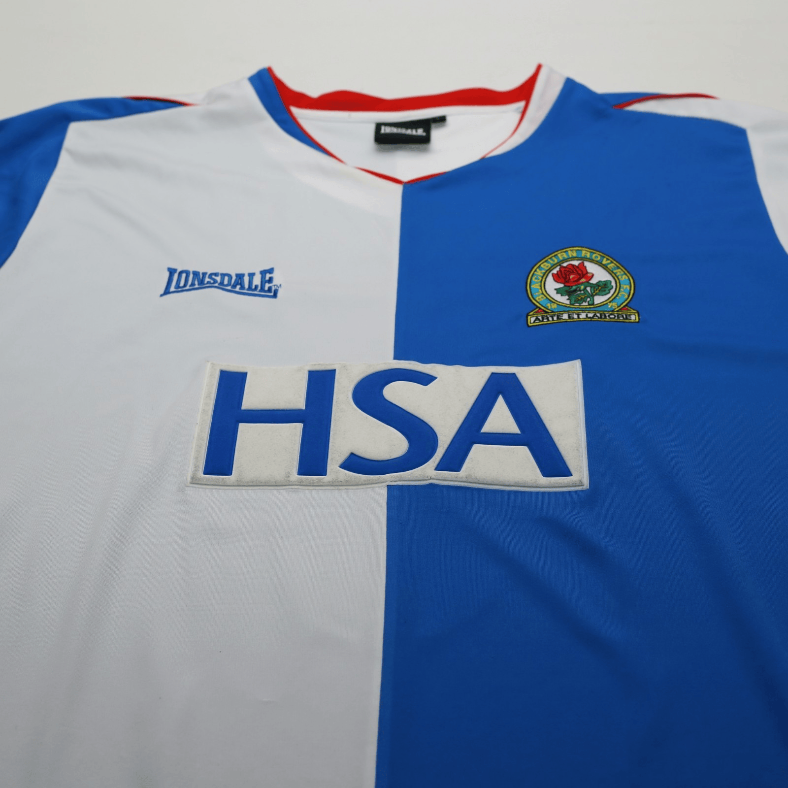 2004/05 Tugay #8 Blackburn Rovers Vintage Lonsdale Home Football Shirt (L)