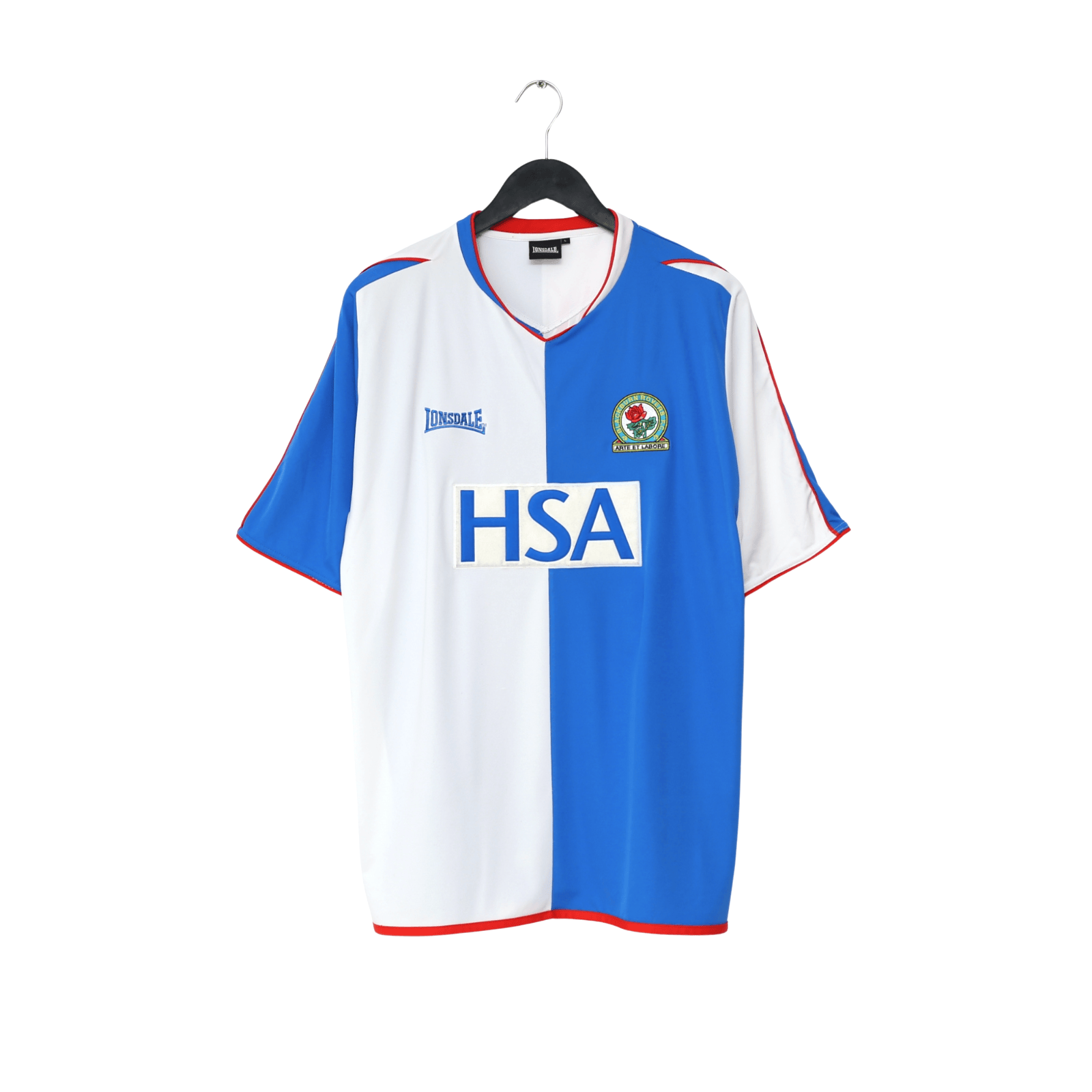 2004/05 Tugay #8 Blackburn Rovers Vintage Lonsdale Home Football Shirt (L)