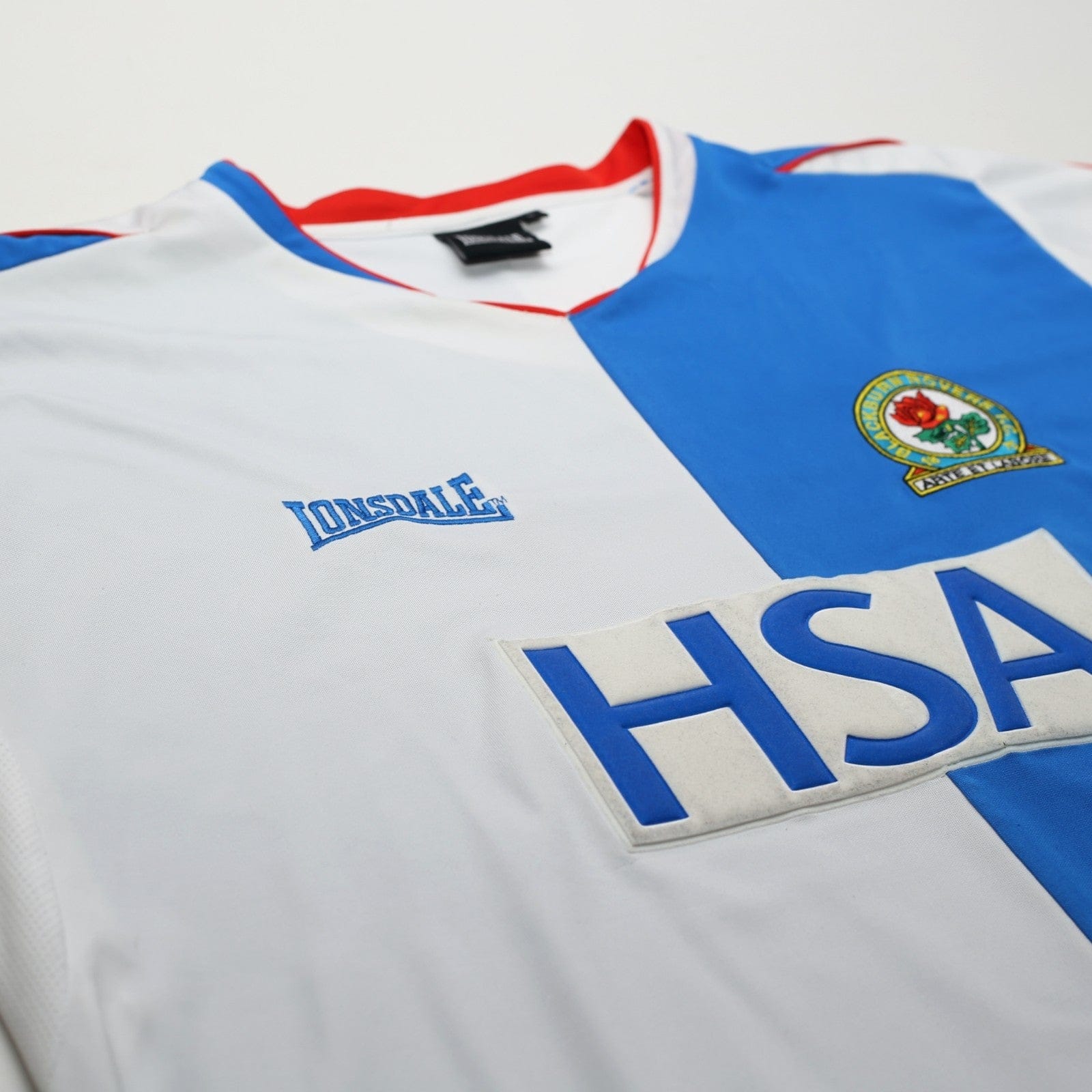 2004/05 Tugay #8 Blackburn Rovers Vintage Lonsdale Home Football Shirt (L)