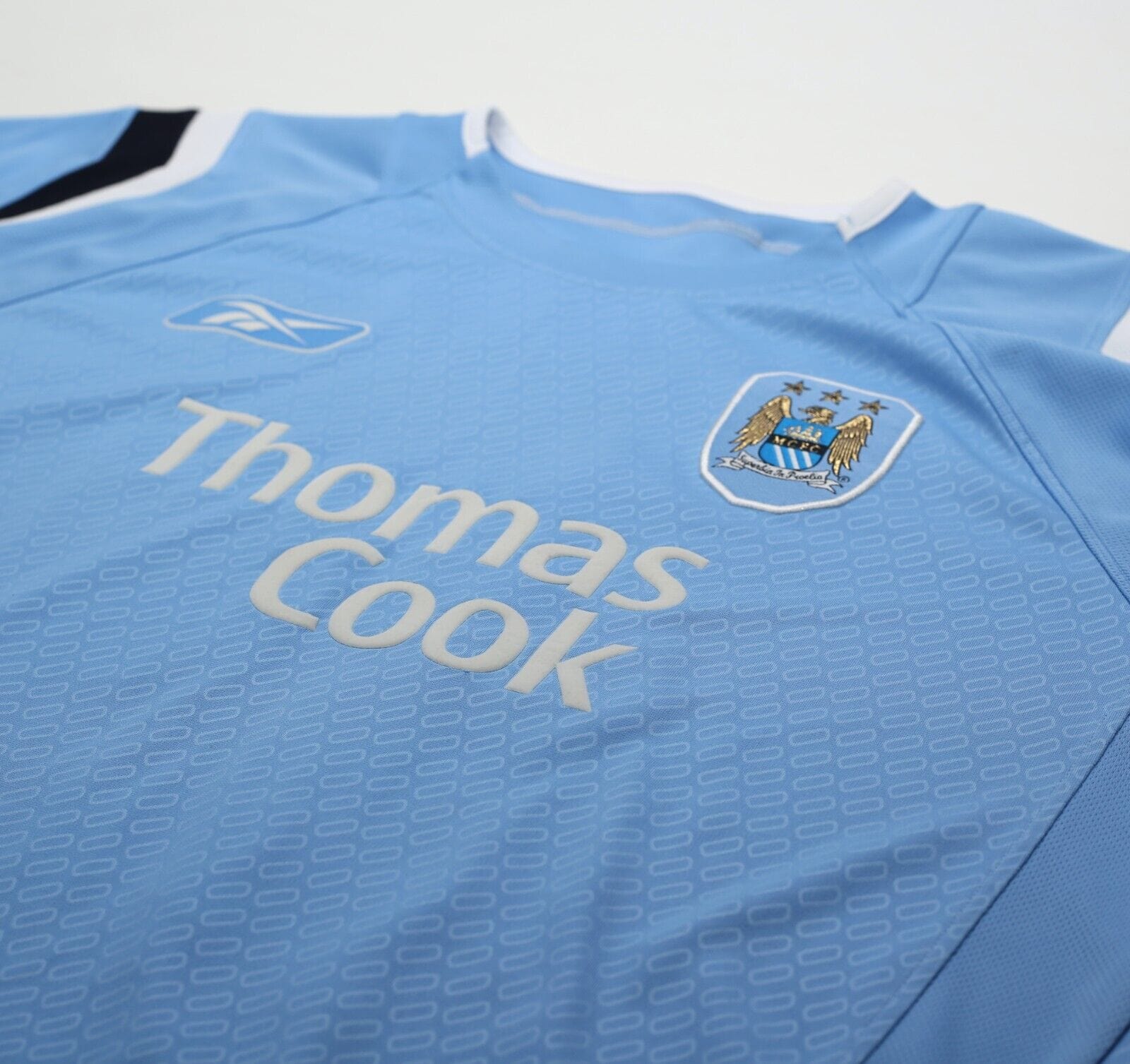 2004/06 ANELKA #39 Manchester City Vintage Reebok Home Football Shirt (M)