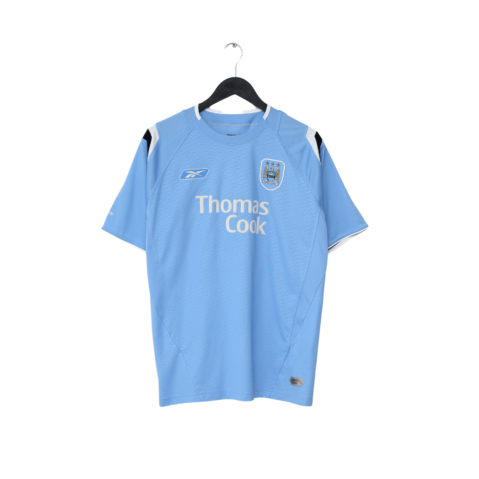 2004/06 ANELKA #39 Manchester City Vintage Reebok Home Football Shirt (M)