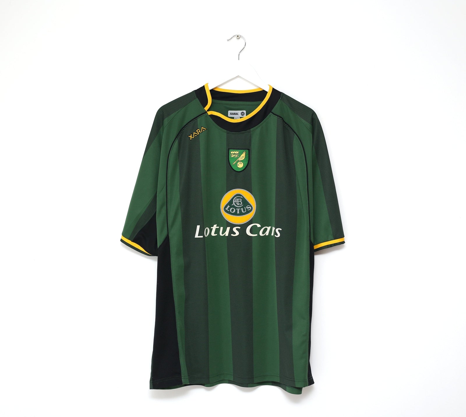 2004/06 ASHTON #36 NORWICH CITY Vintage XARA Away Football Shirt Jersey (XXL)