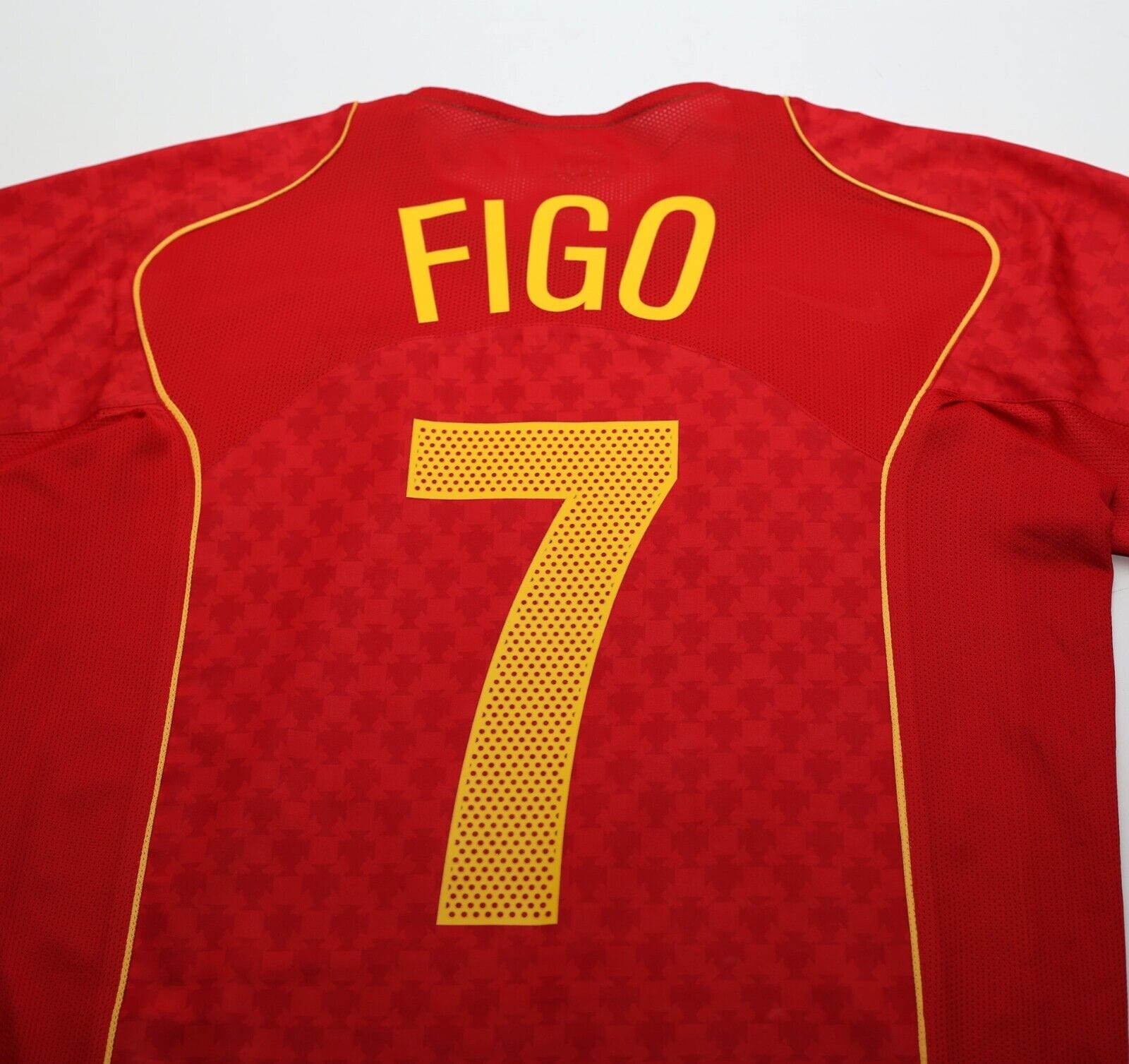 2004/06 FIGO #7 Portugal Vintage Nike Home Football Shirt (S) Euro 2004