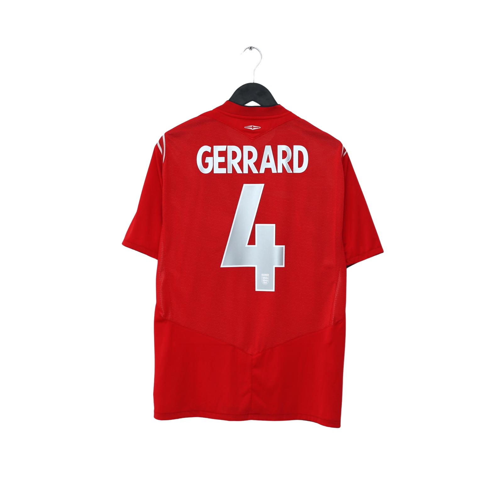 2004/06 Gerrard #4 England Vintage Umbro Away Football Shirt (L) EURO 2004