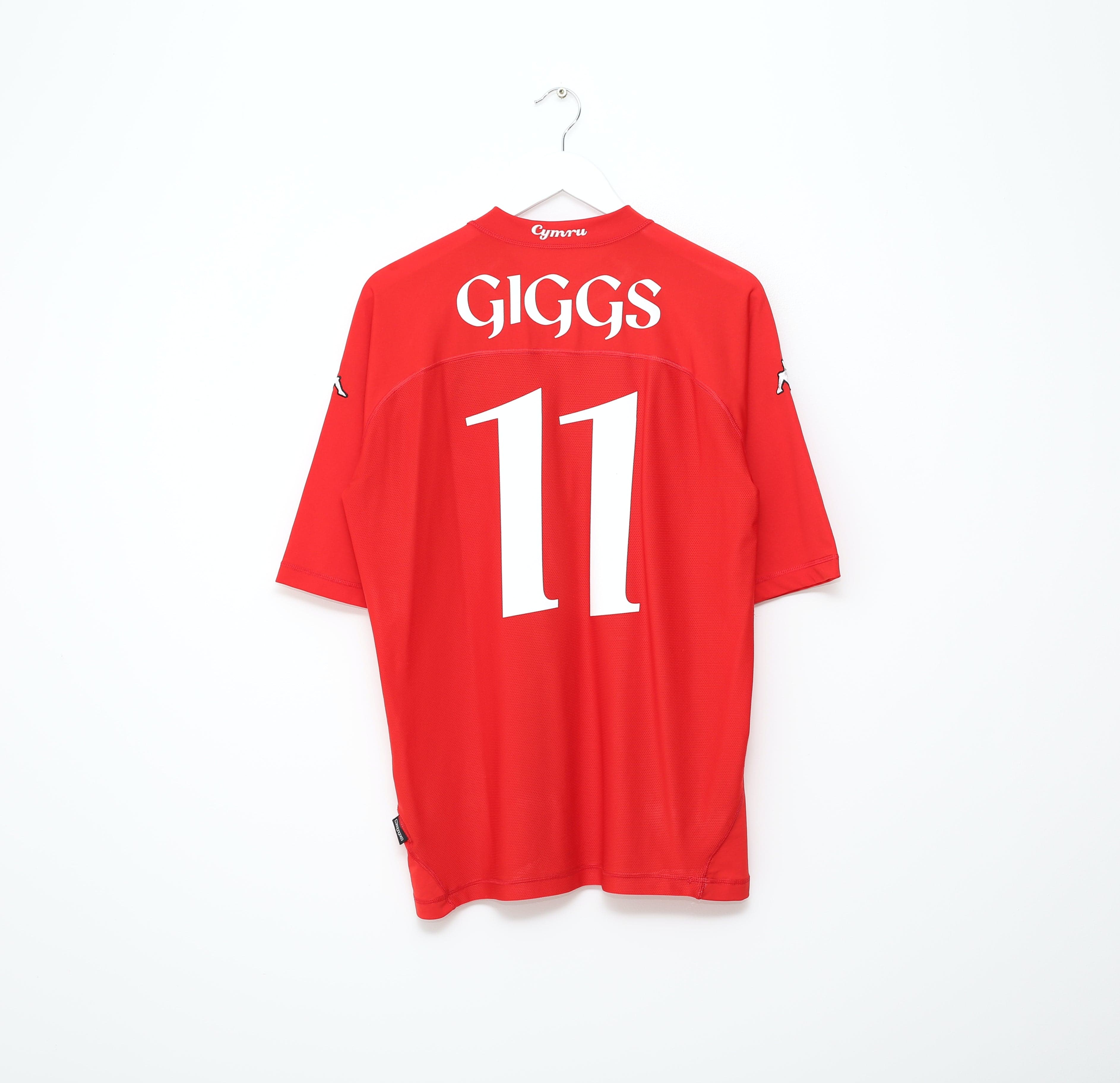 2004/06 GIGGS #11 Wales Vintage KAPPA Home Football Shirt Jersey (L/XXL)
