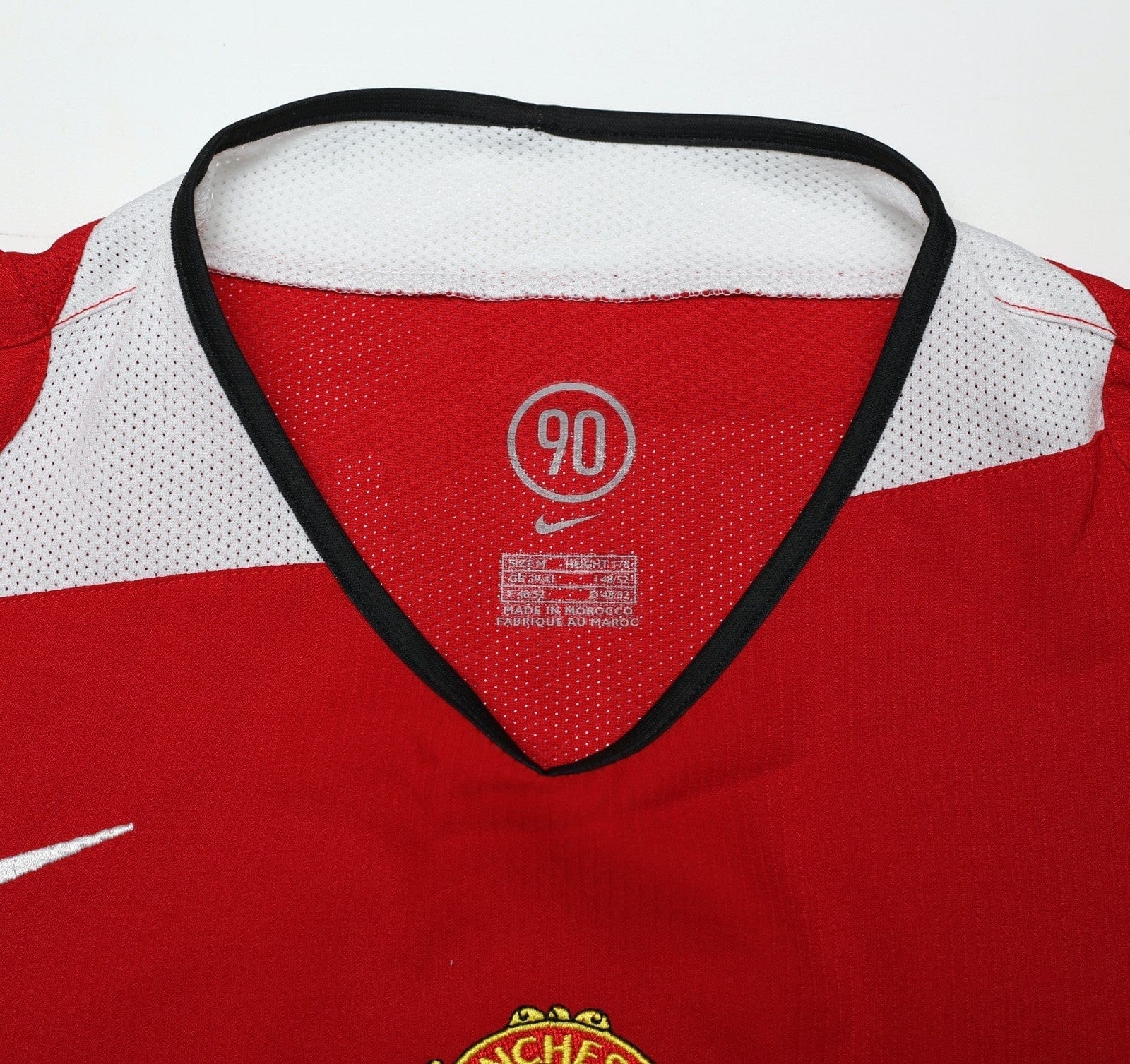 2004/06 RONALDO #7 Manchester United Vintage Nike Home Football Shirt (M)