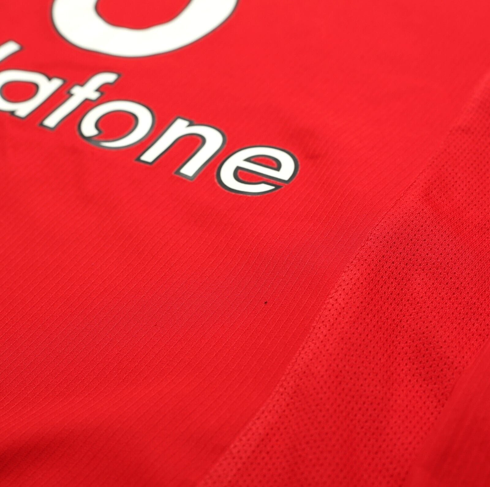 2004/06 RONALDO #7 Manchester United Vintage Nike UCL LS Home Football Shirt (L)