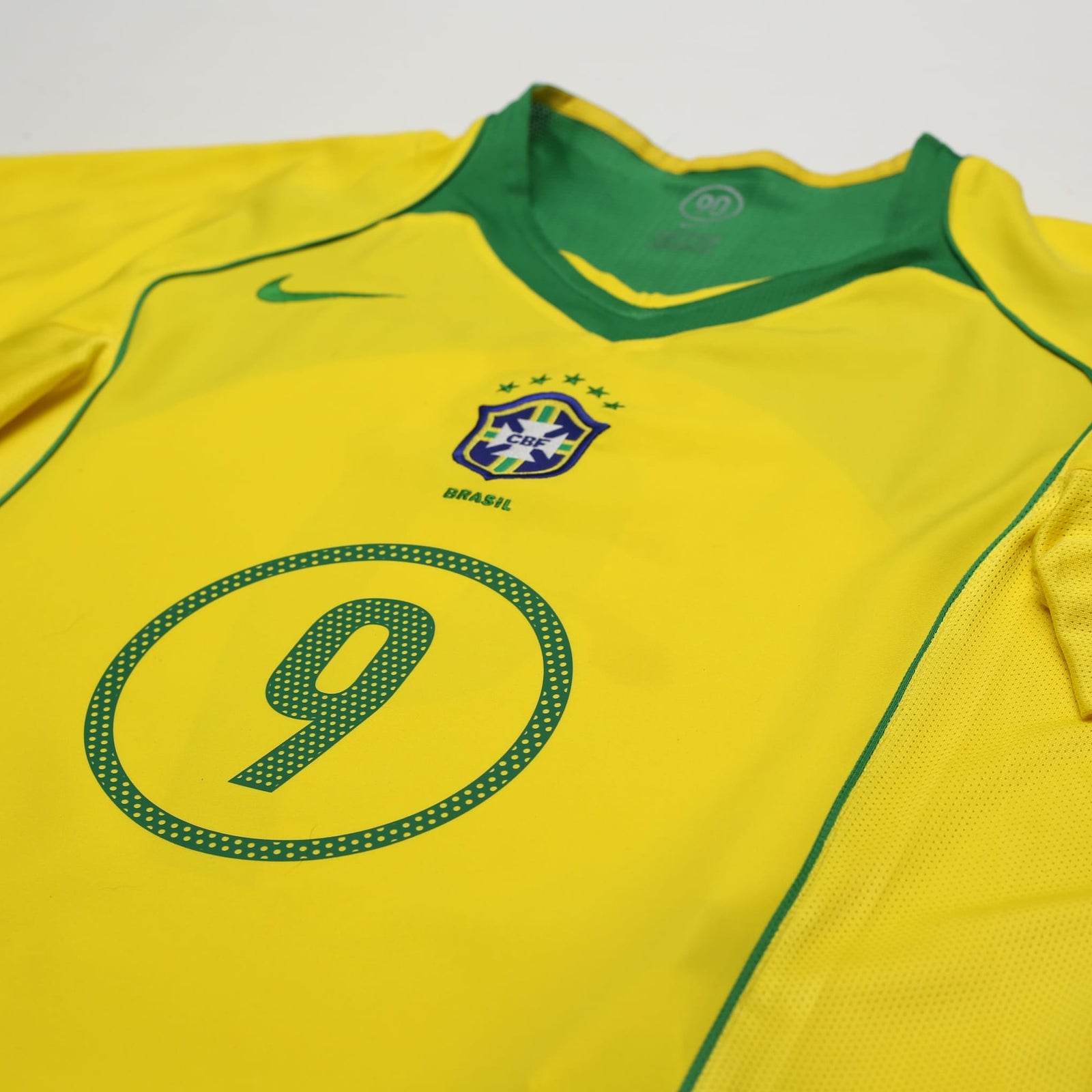2004/06 Ronaldo #9 Brazil Vintage Nike Home Football Shirt (L) Total 90