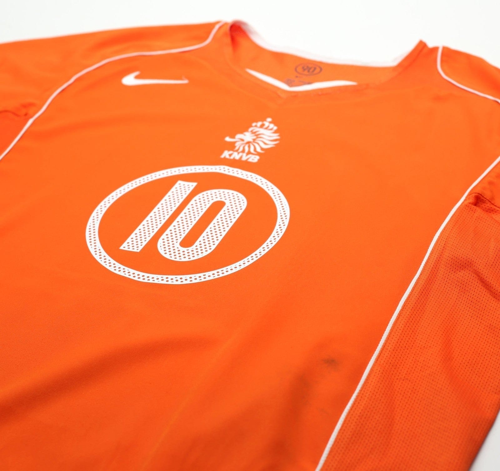 2004/06 VAN NISTELROOY #10 Holland Vintage Nike Home Football Shirt (XL)