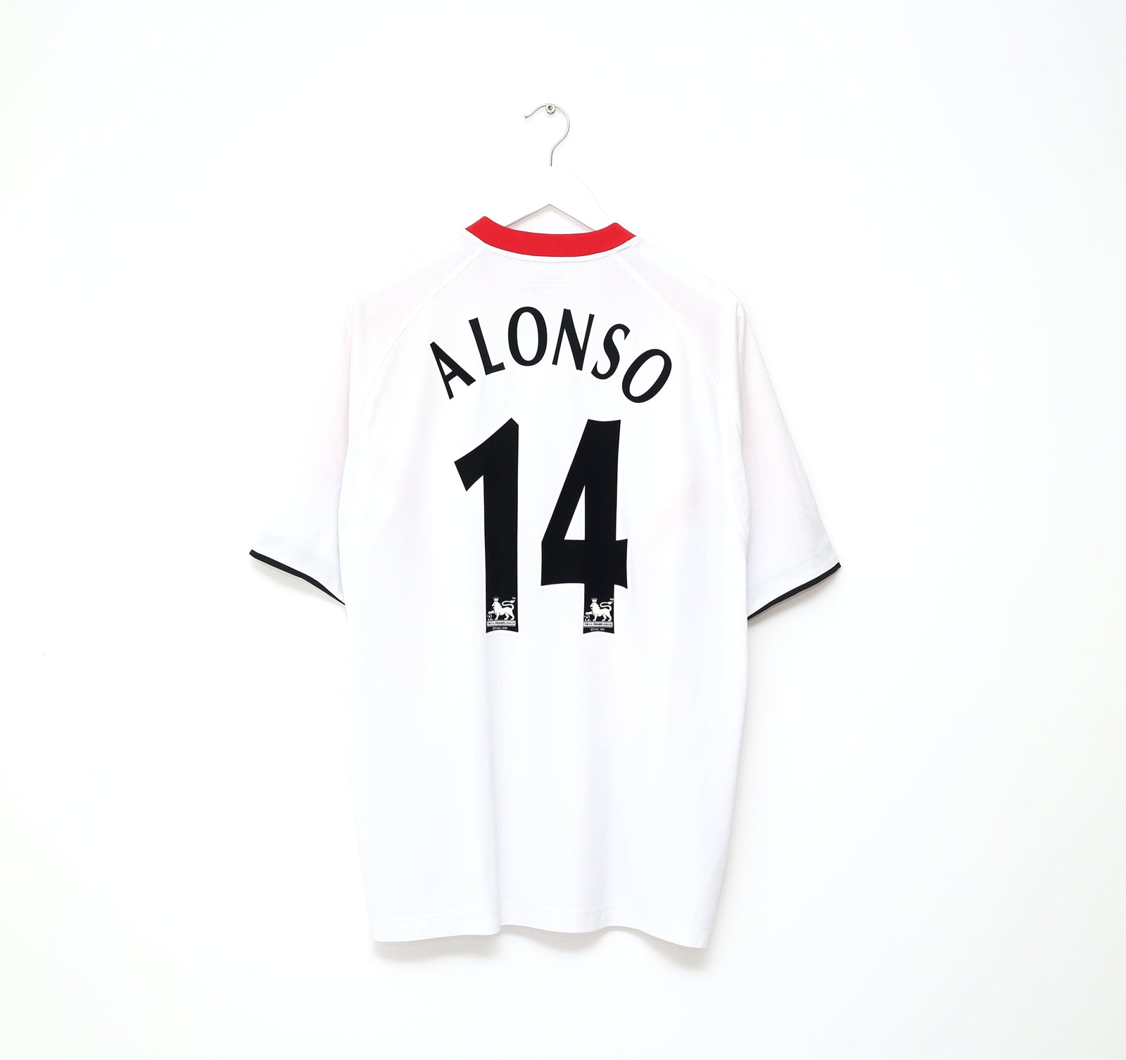 2005/06 ALONSO #14 Liverpool Vintage Reebok Away Football Shirt (XL)