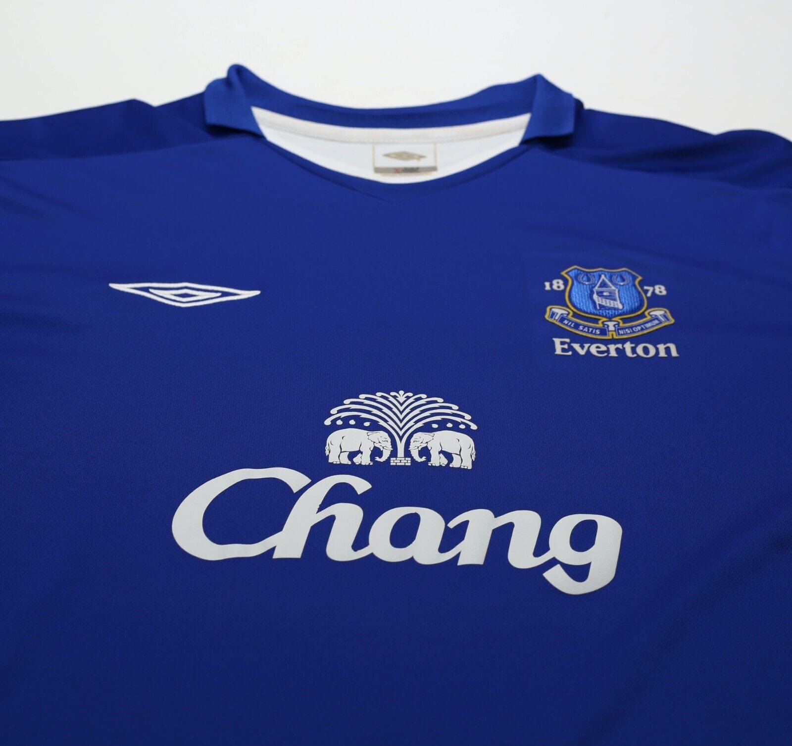 2005/06 ARTETA #6 Everton Vintage Umbro Long Sleeve Home Football Shirt (XXL)