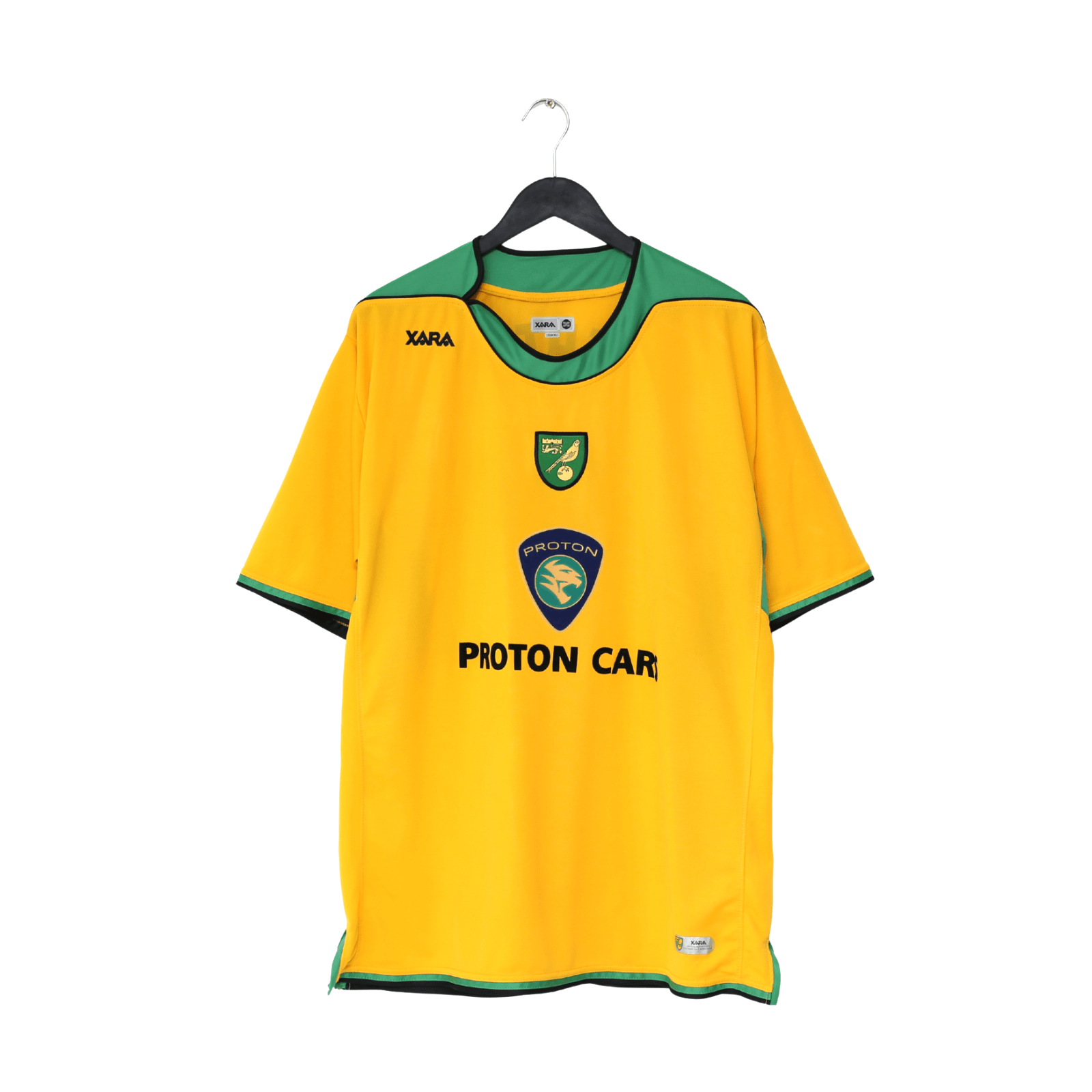 2005/06 ASHTON #10 Norwich City Vintage XARA Home Football Shirt (XL)