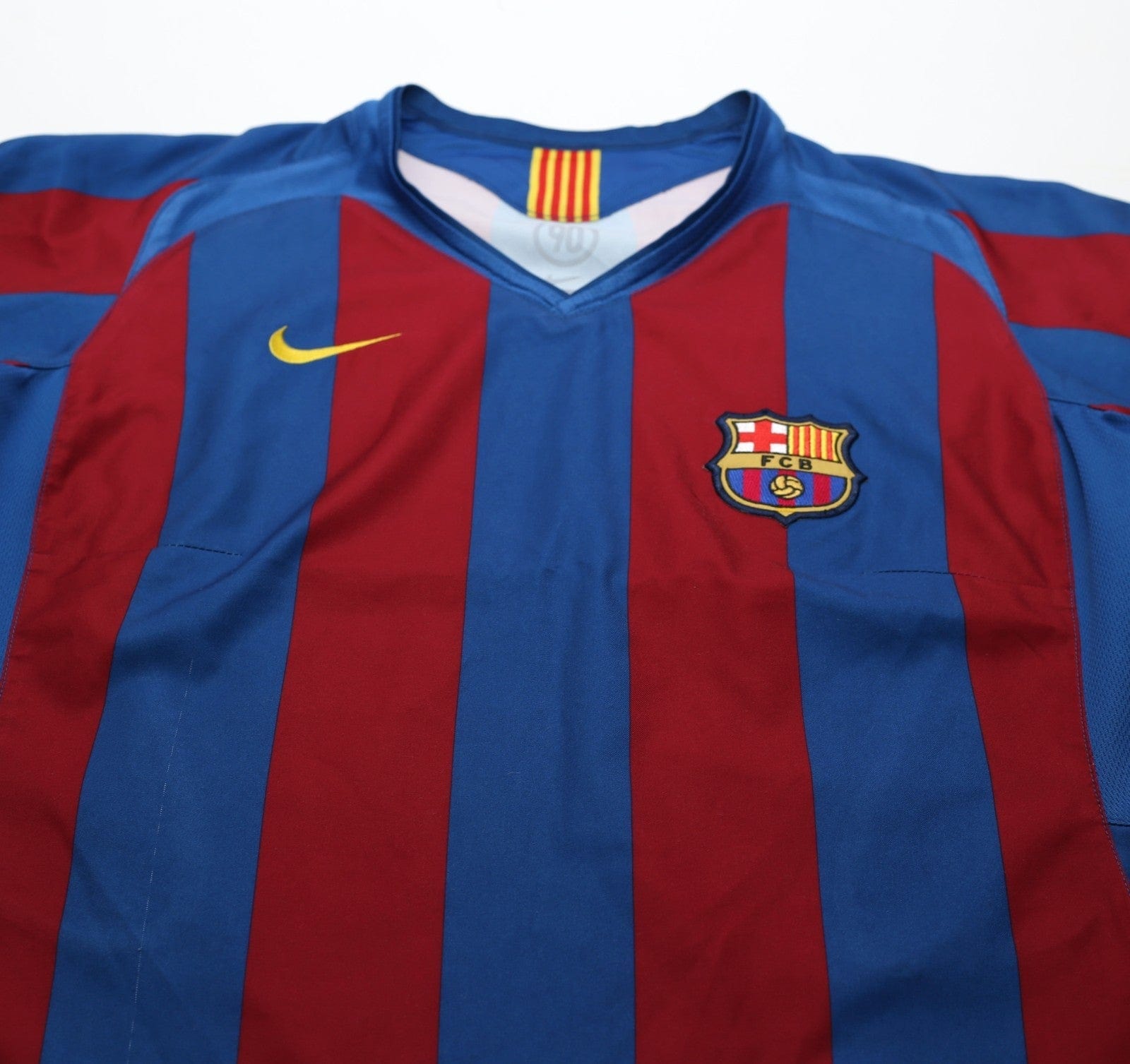 2005/06 BARCELONA Vintage Nike Home Football Shirt (M.Boys) 10/12