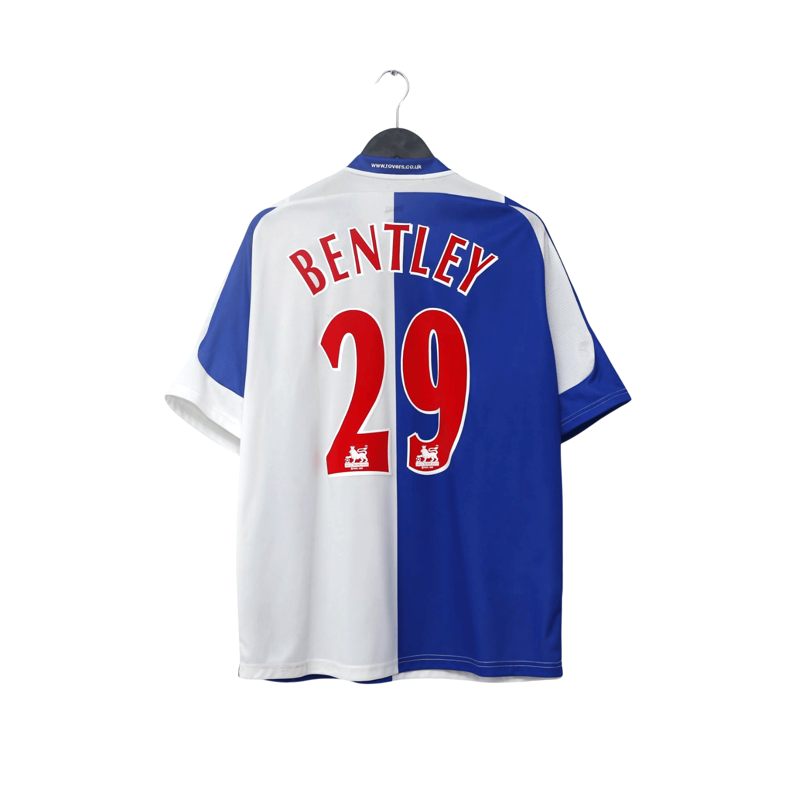 2005/06 Bentley #29 Blackburn Rovers Vintage Lonsdale Home Football Shirt (XL)
