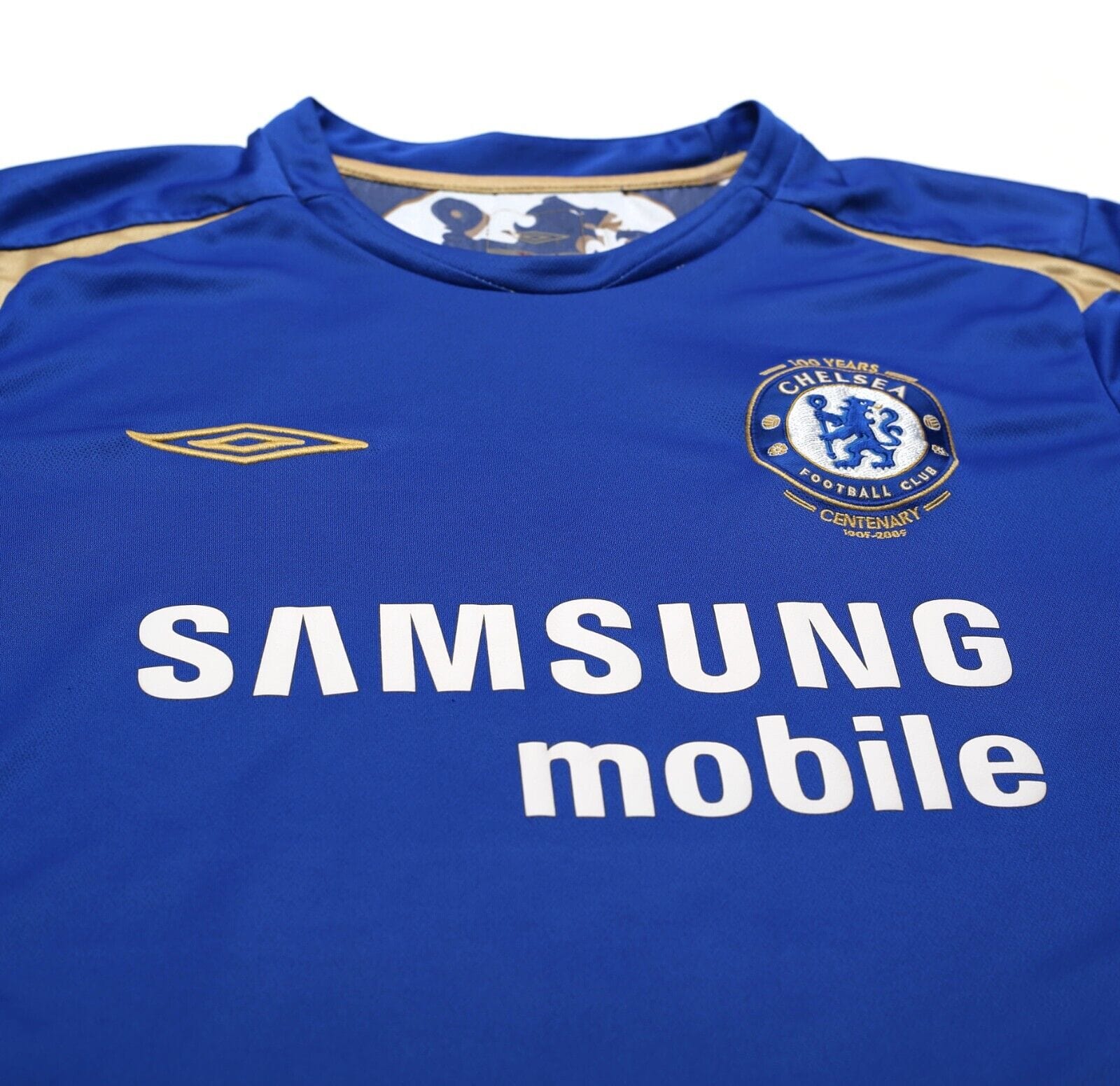 2005/06 CRESPO #9 Chelsea Vintage Umbro UCL Home Football Shirt Jersey (M)