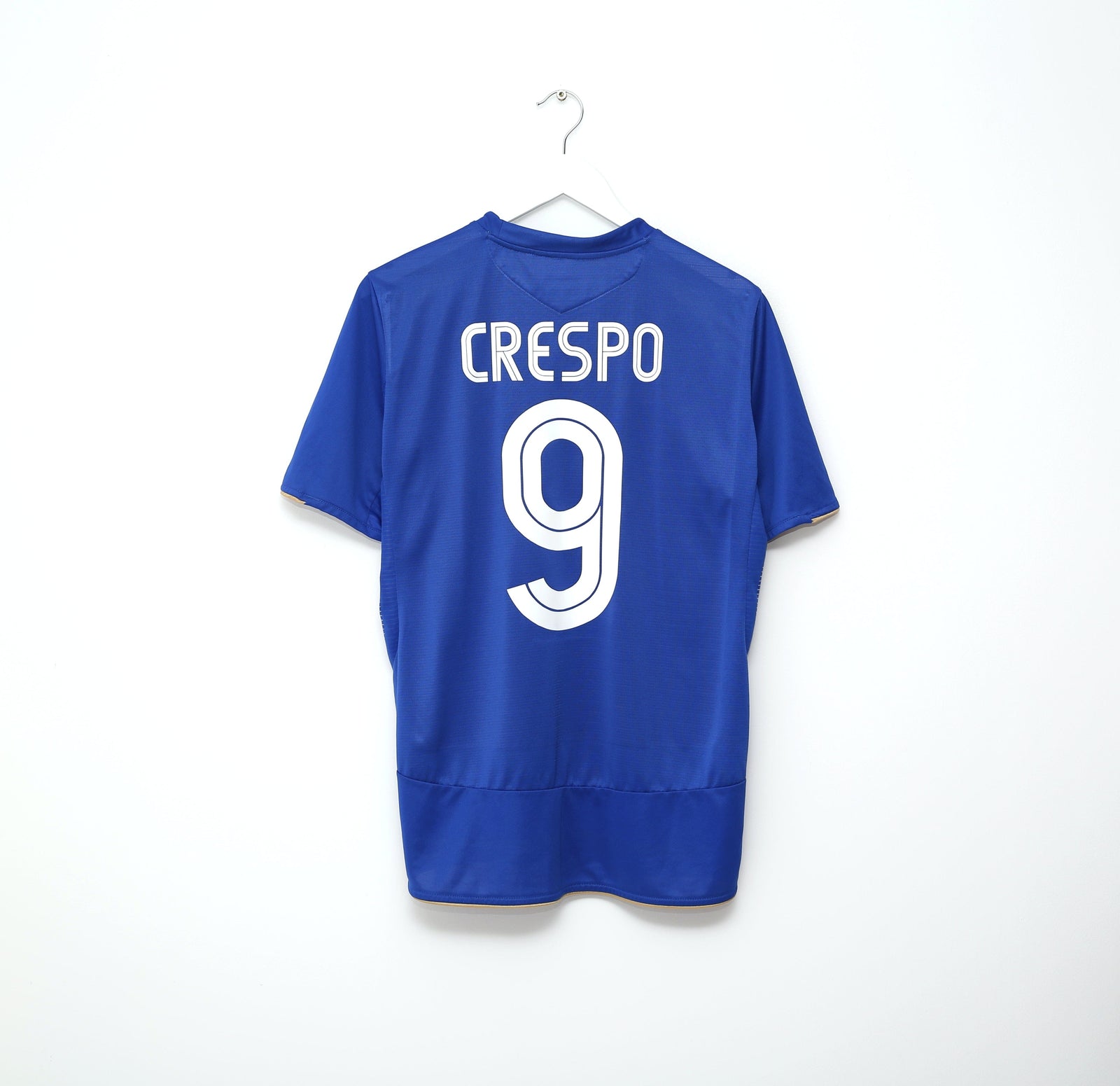 2005/06 CRESPO #9 Chelsea Vintage Umbro UCL Home Football Shirt Jersey (M)