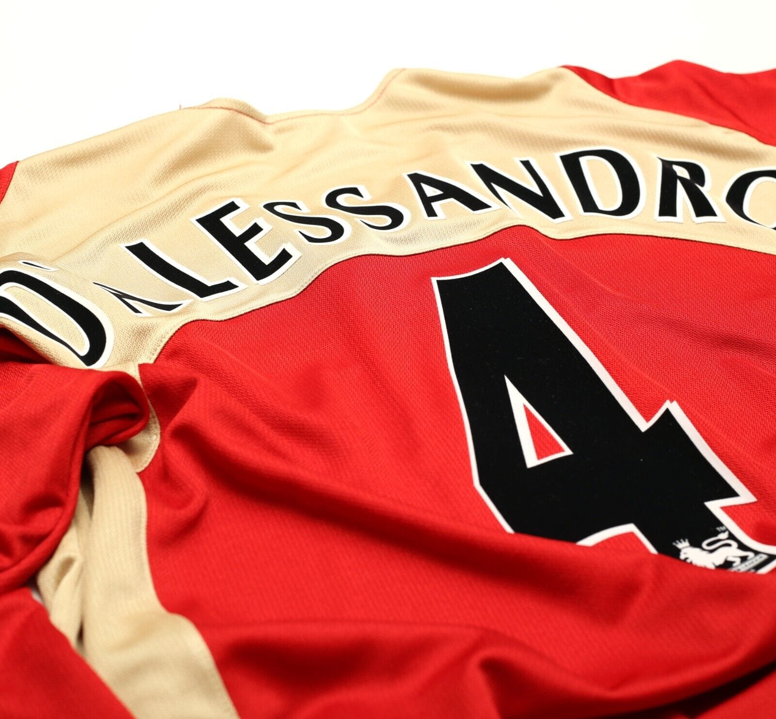 2005/06 D'ALESSANDRO #4 Portsmouth Vintage Jako LS Away Football Shirt (XL)