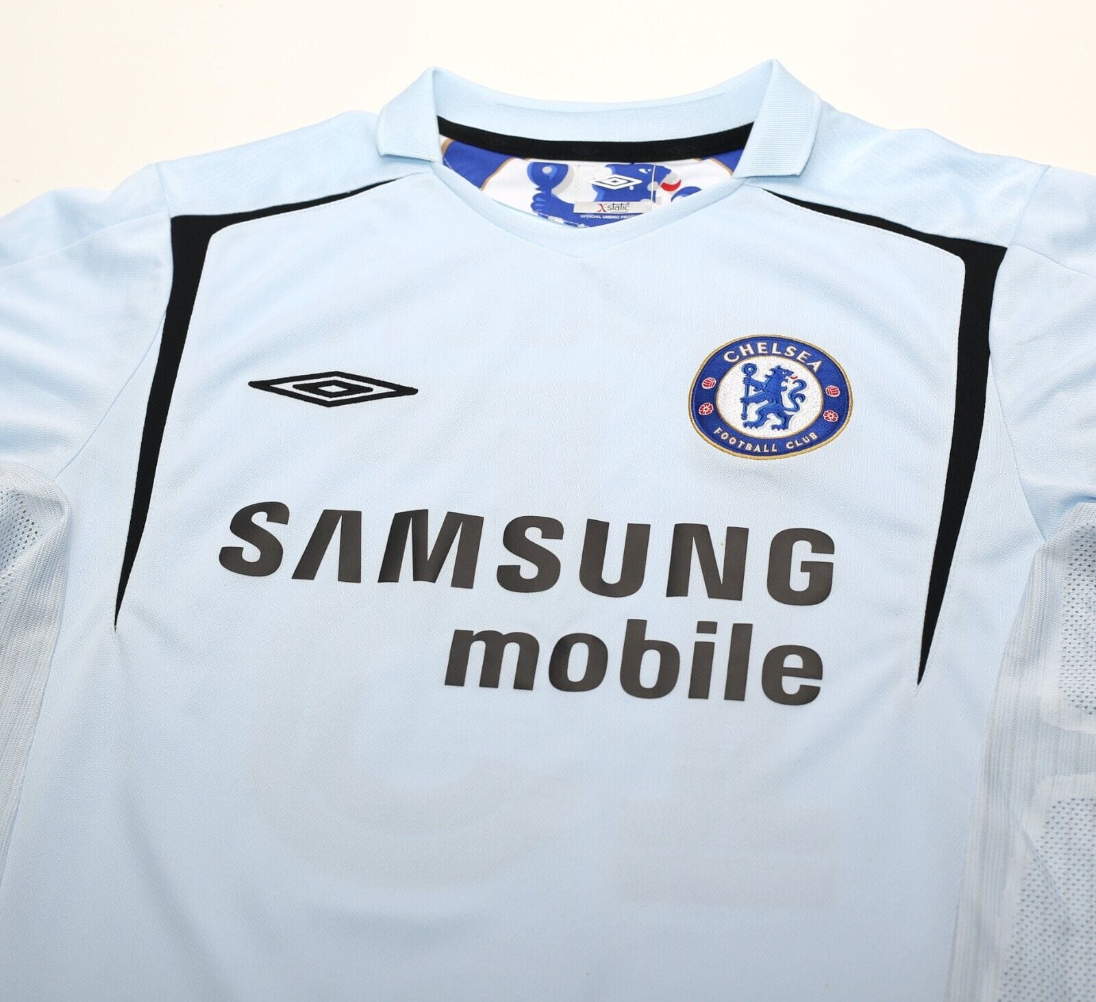 2005/06 DROGBA #15 Chelsea Vintage Umbro UCL Away Football Shirt Jersey (M/L)