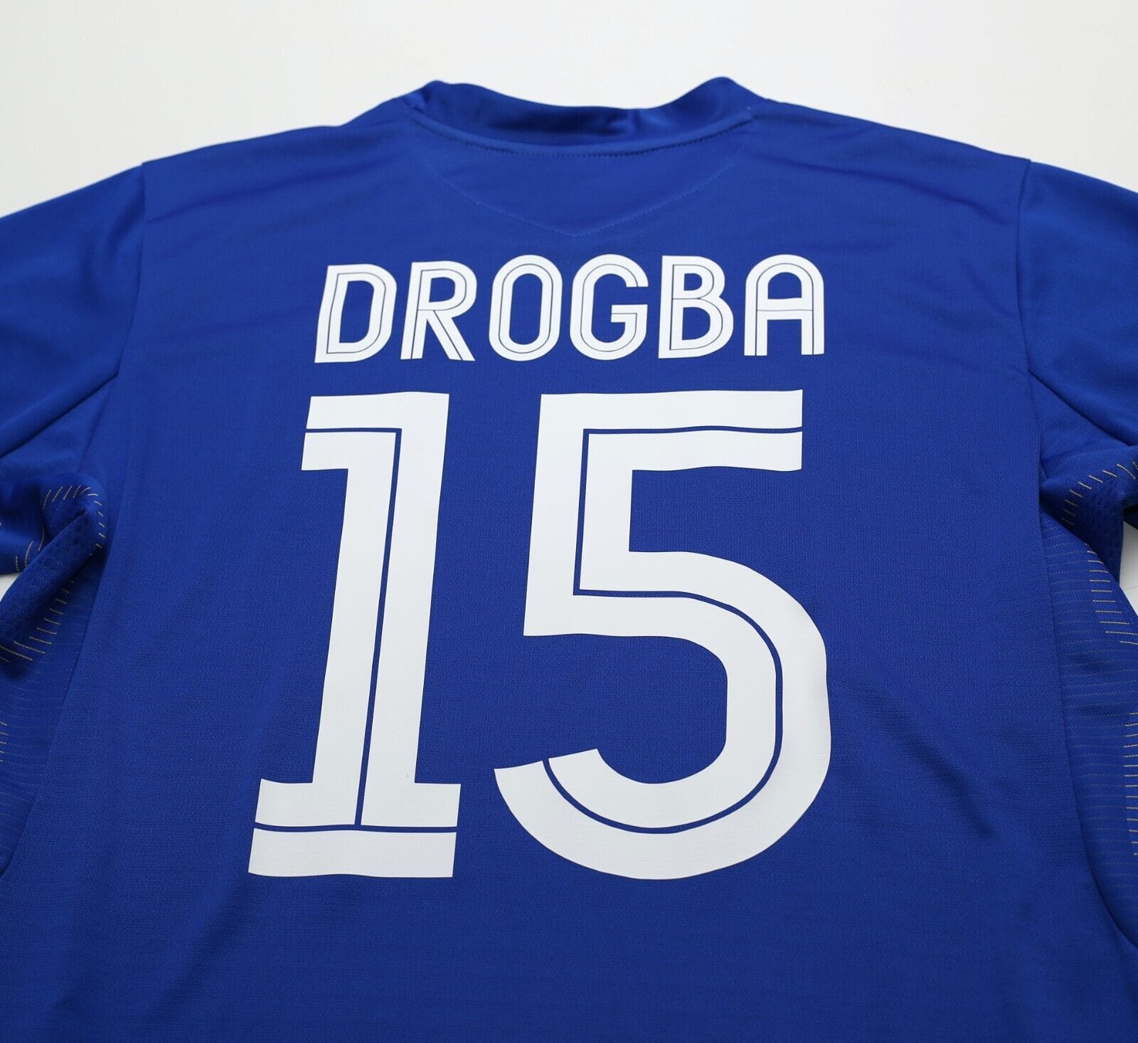 2005/06 DROGBA #15 Chelsea Vintage Umbro UCL Home Football Shirt Jersey (L)