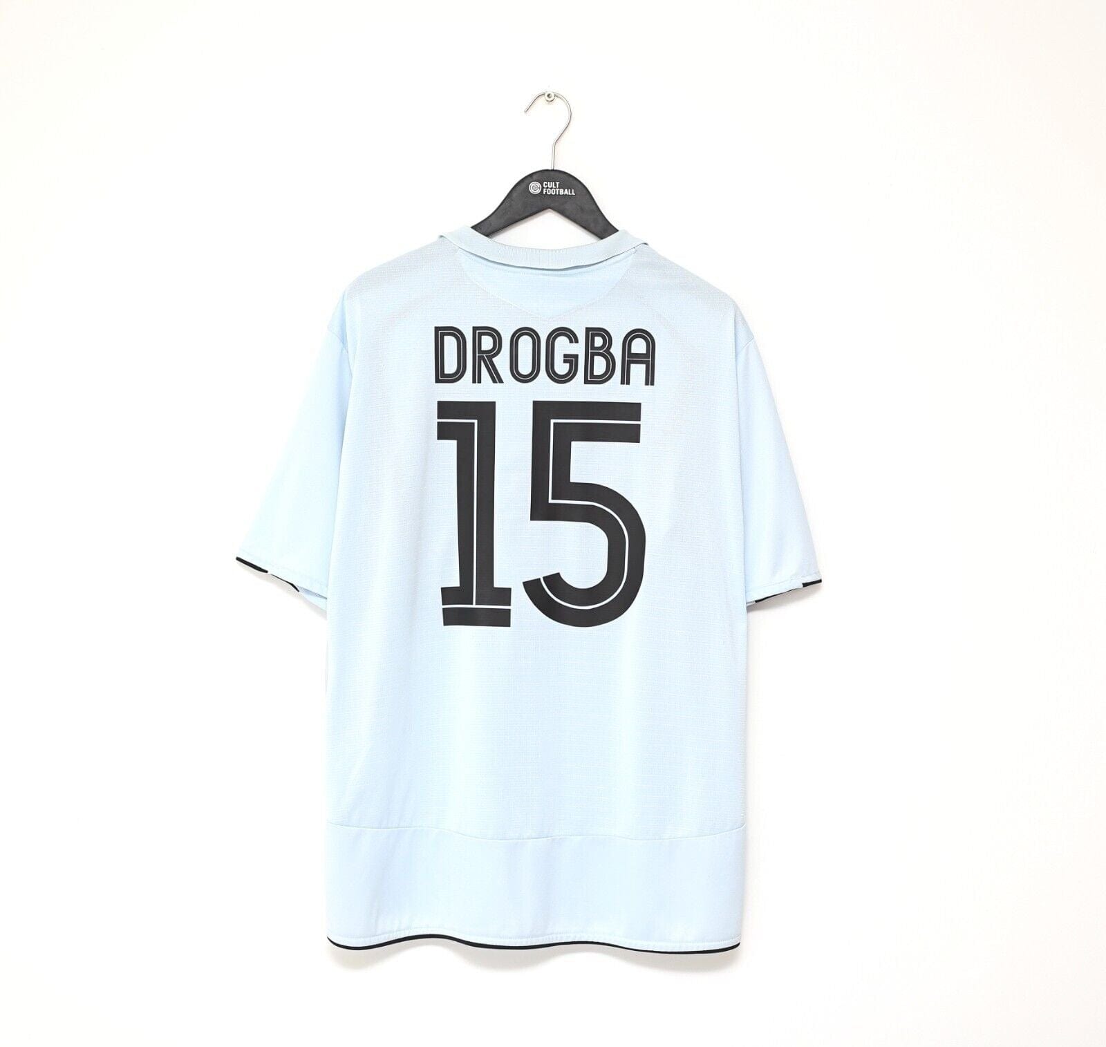2005/06 DROGBA #15 Chelsea Vintage Umbro UCL Home Football Shirt Jersey (XXL)