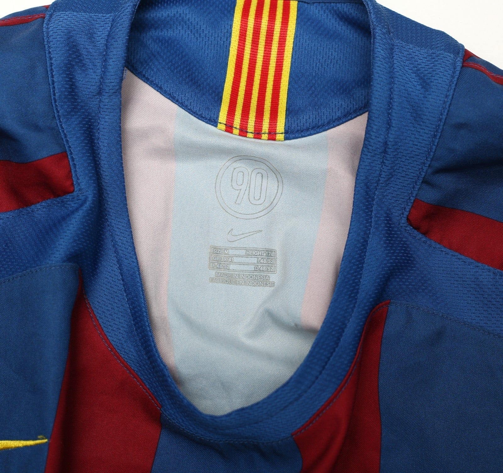 2005/06 ETO'O #9 Barcelona Vintage Nike Home Football Shirt (M) SIGNED