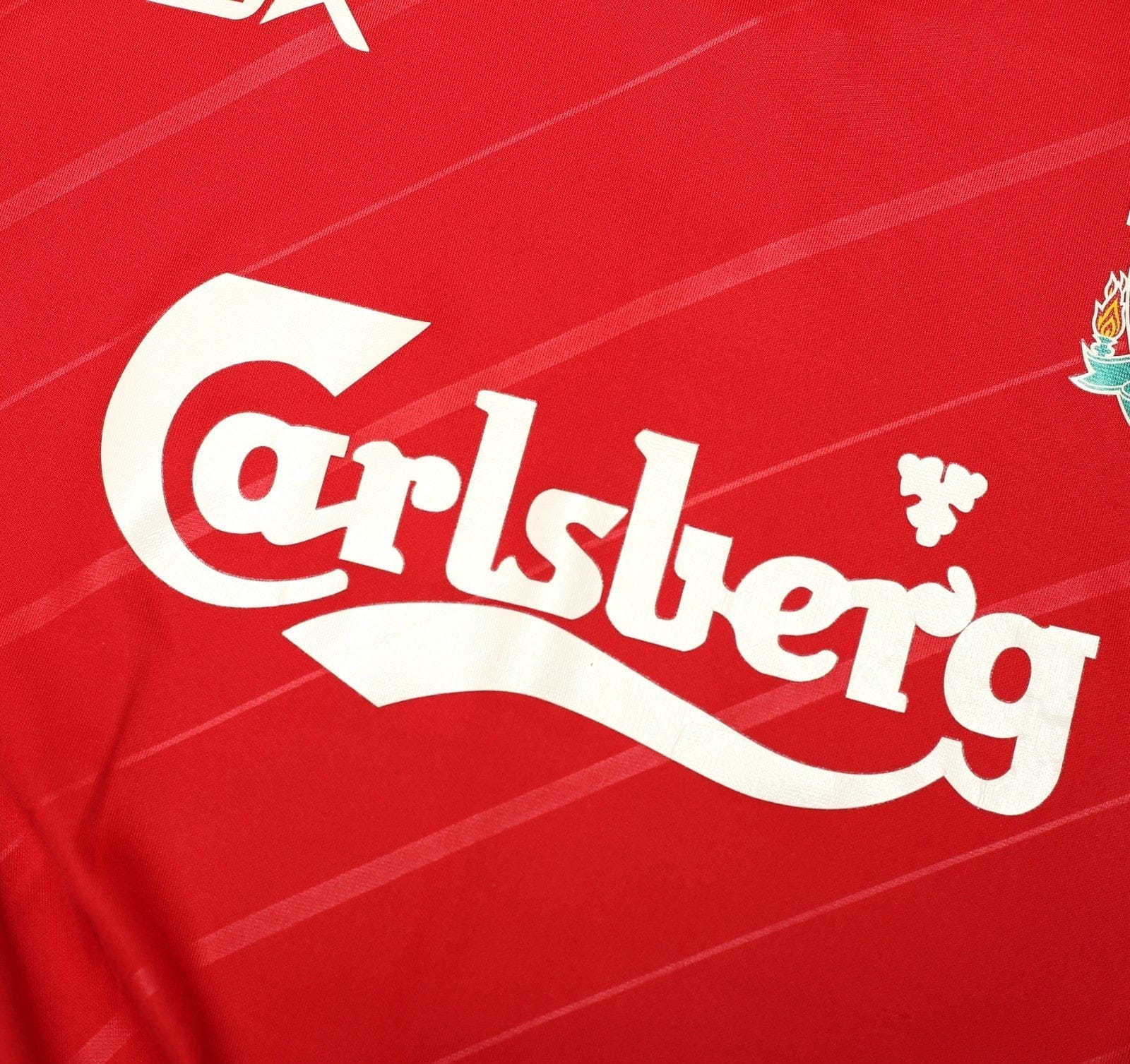 2005/06 GERRARD #8 Liverpool Vintage Reebok European Home Football Shirt (M)